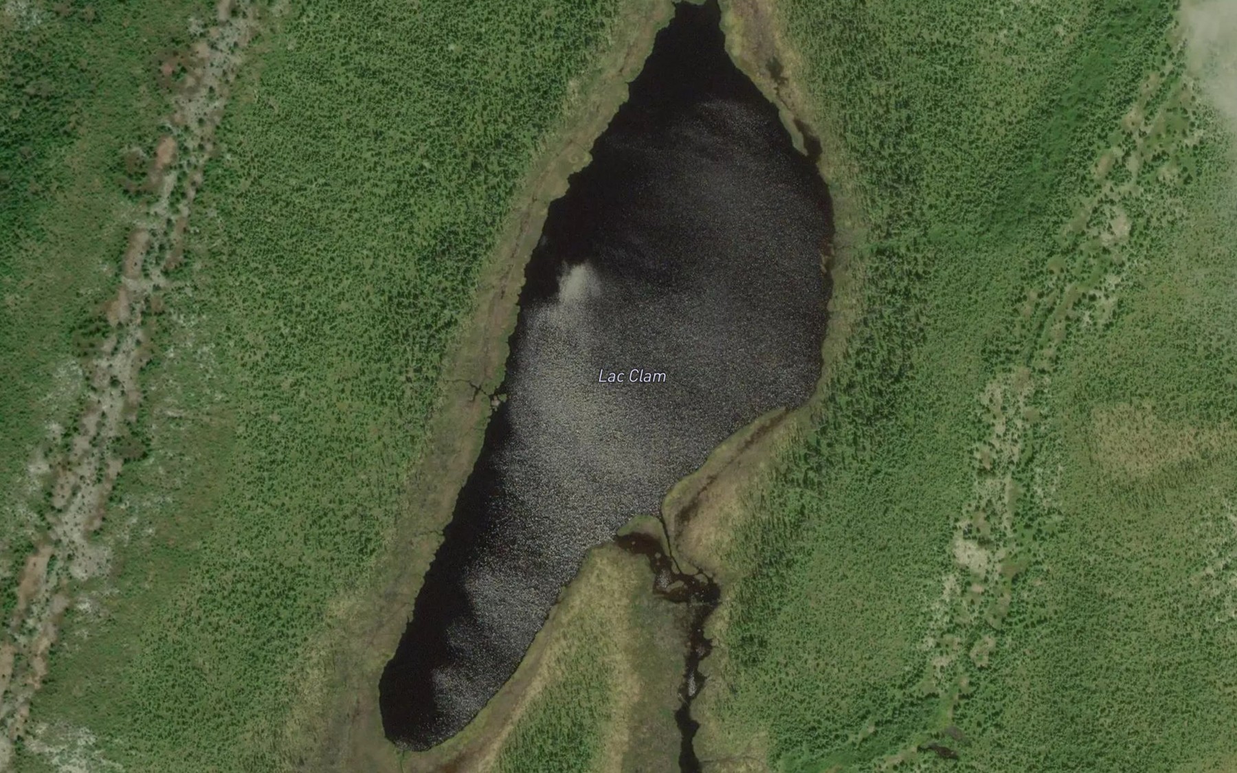 Satellite map of the Lac Clam