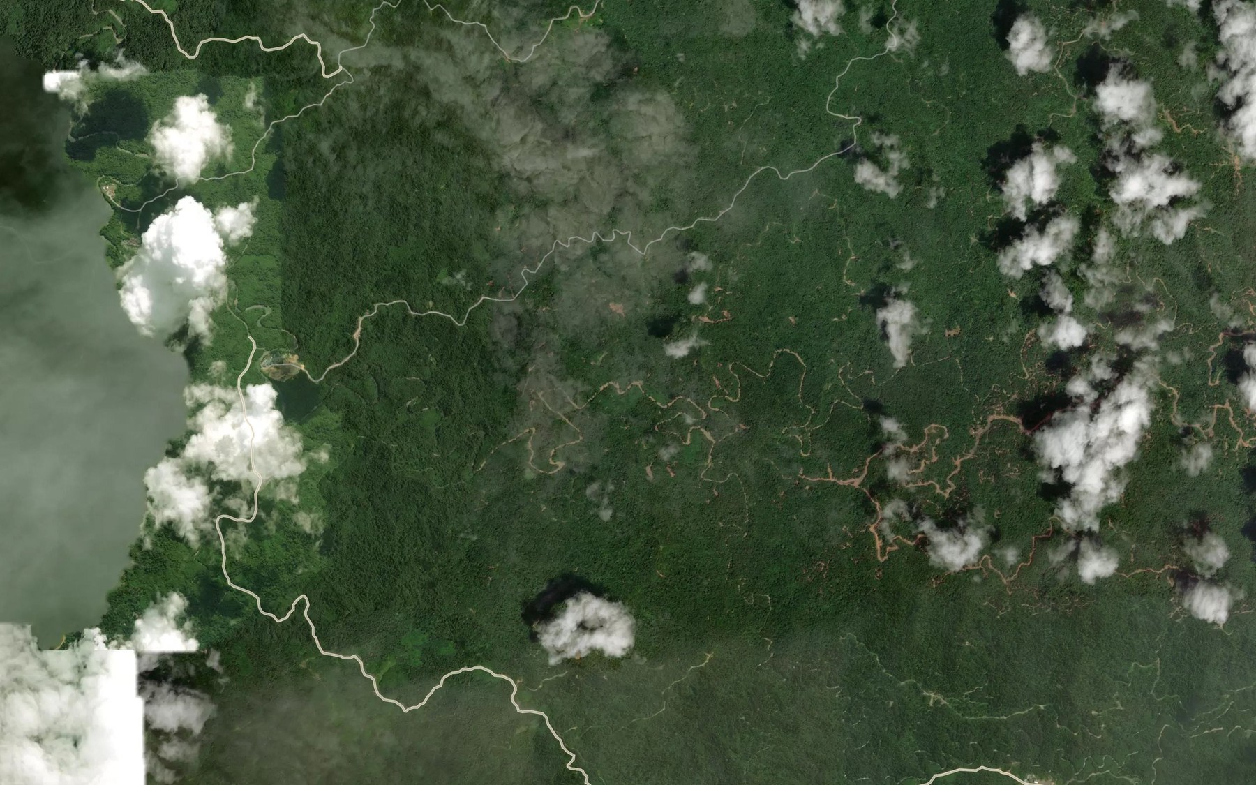Satellite map of the Sungai Januan