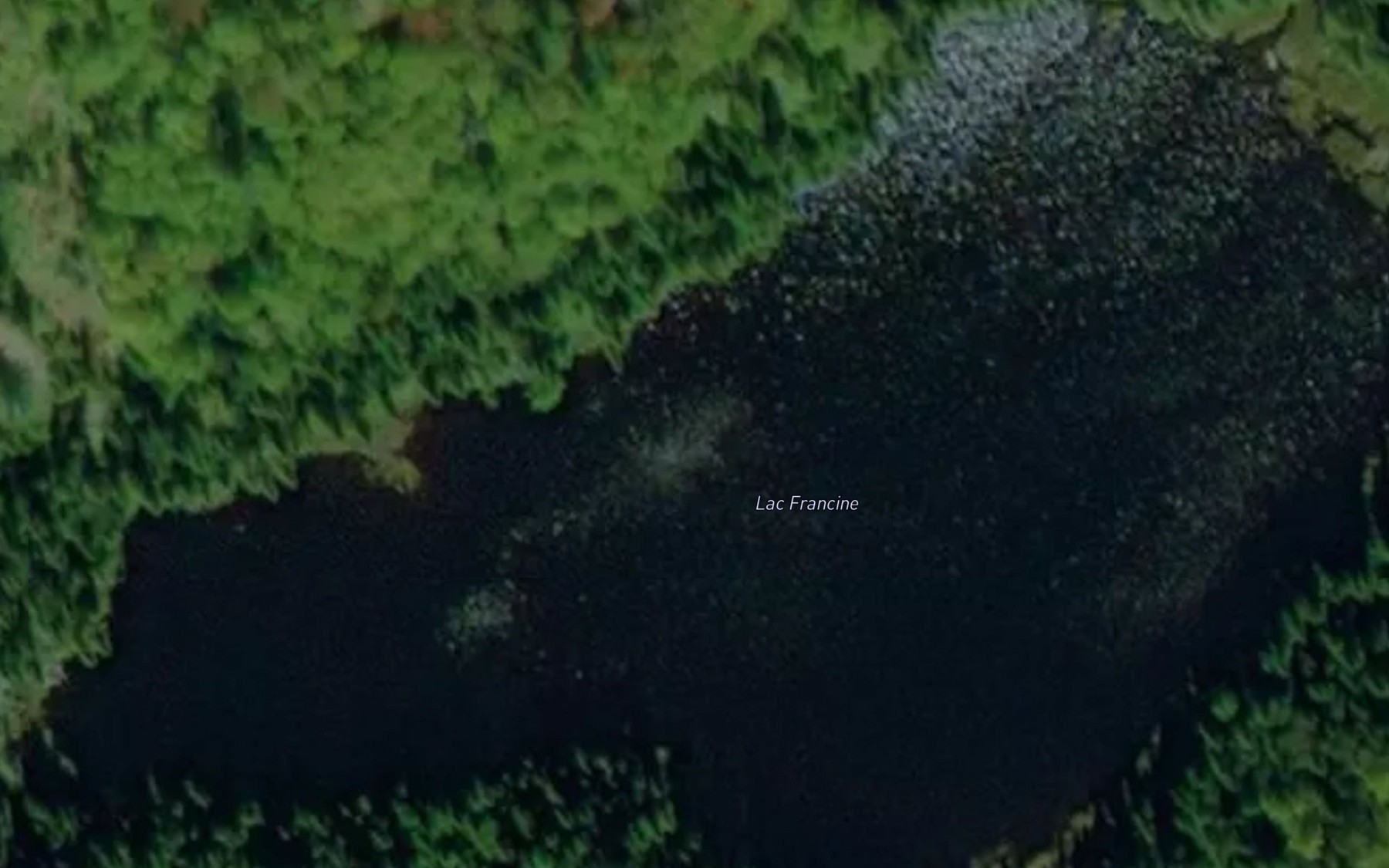 Satellite map of the Lac Francine