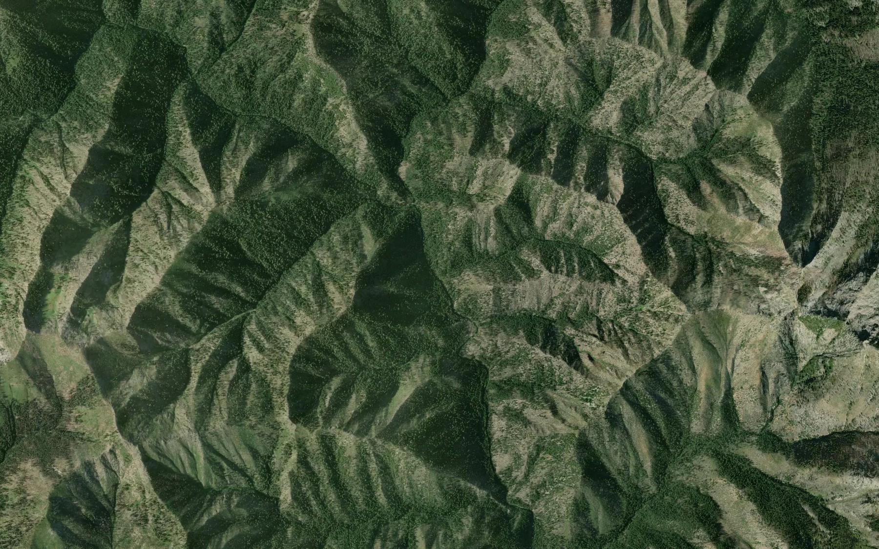 Satellite map of the Herr Creek