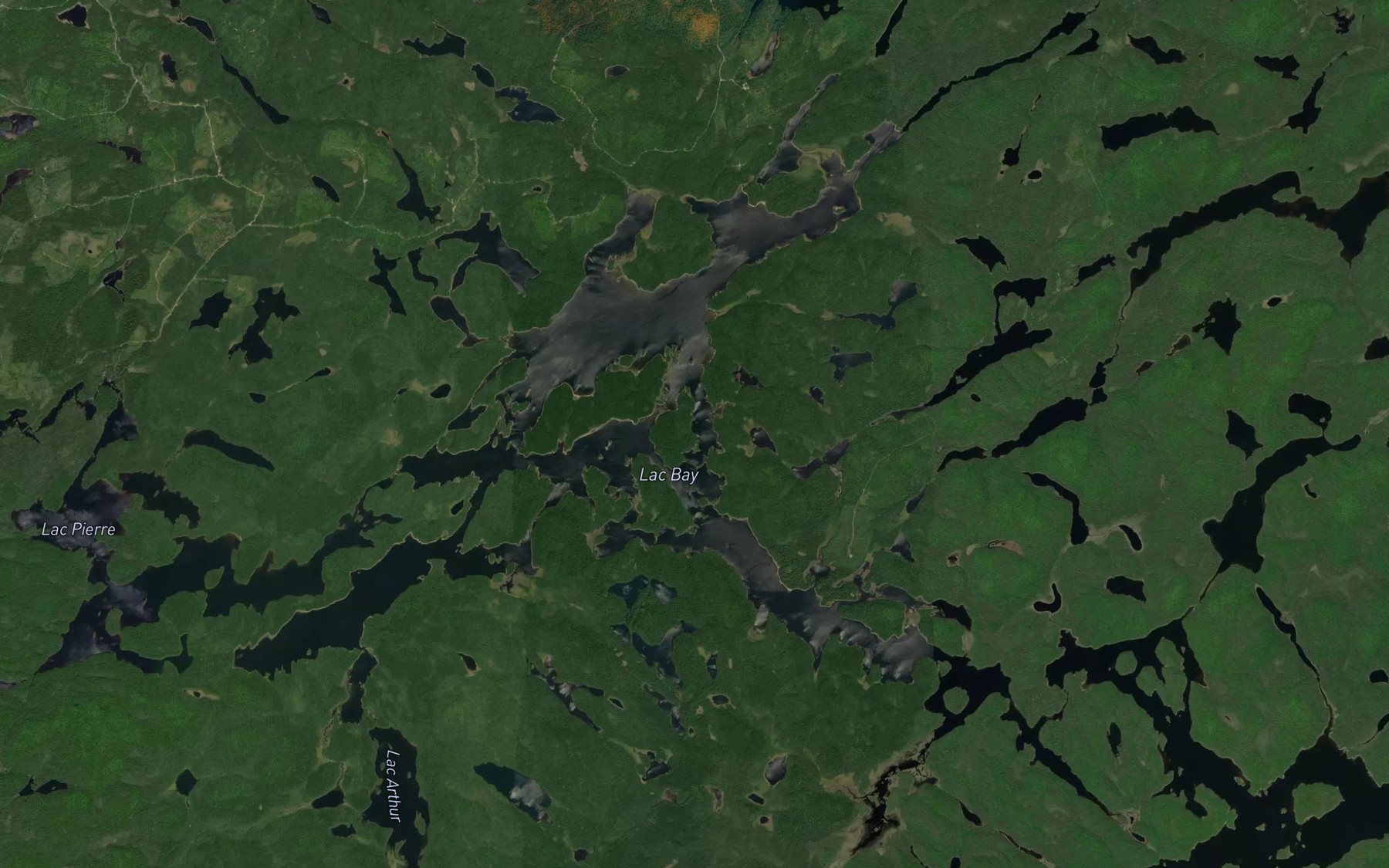 Satellite map of the Baie Goupil