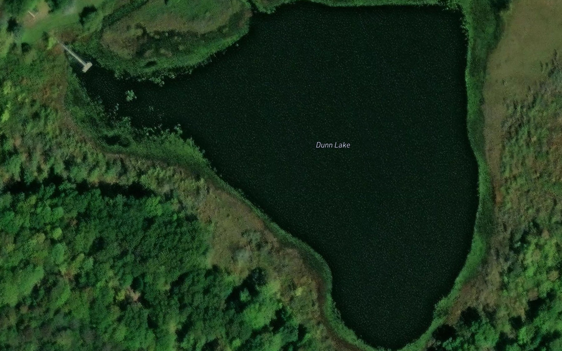 Satellite map of the Dunn Lake