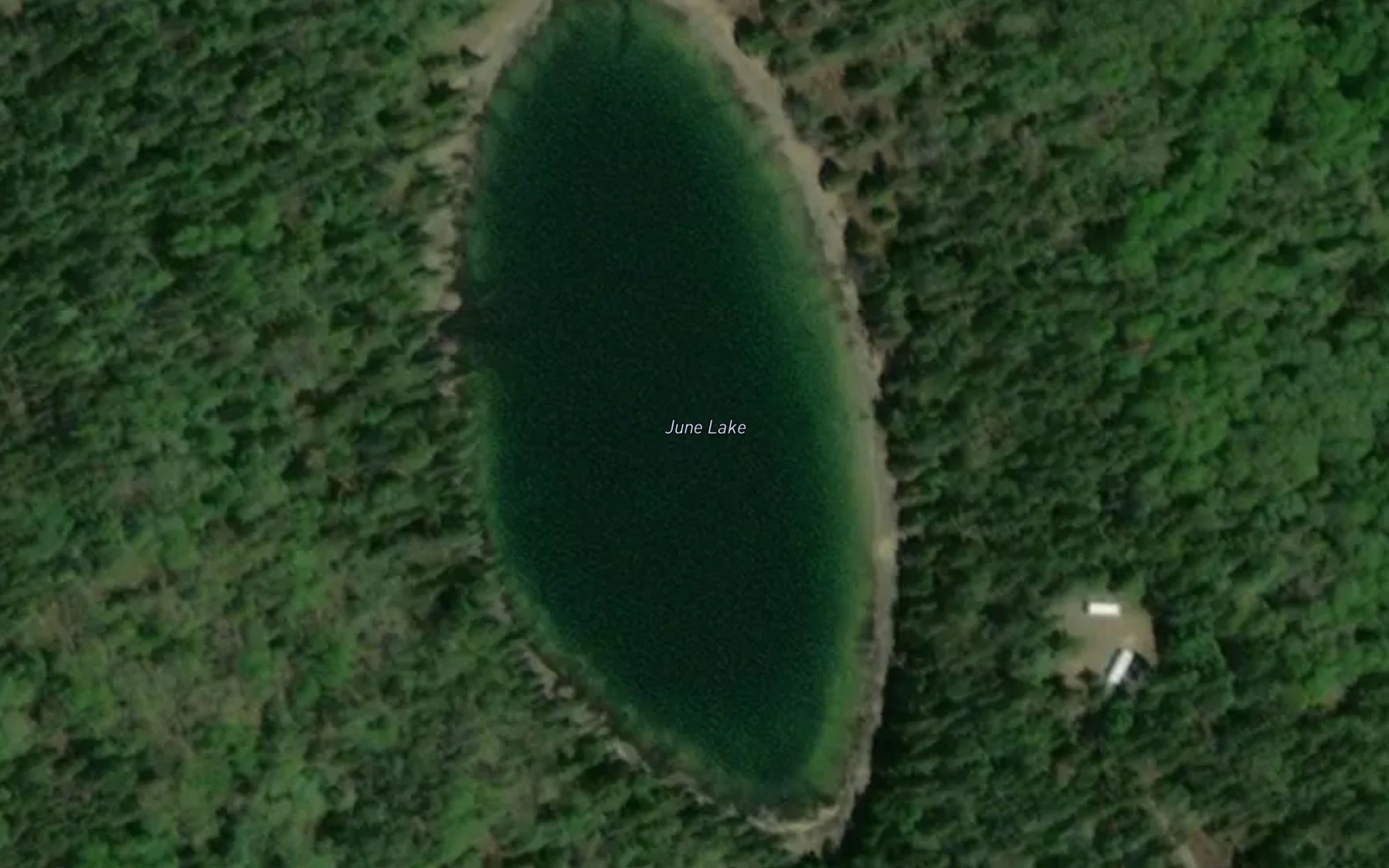 Satellite map of the June Lake