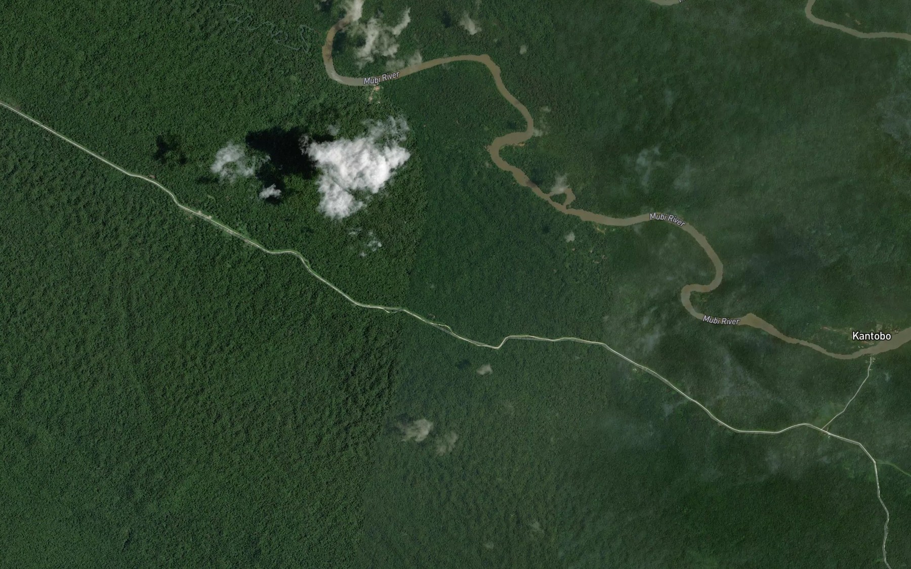 Satellite map of the Kuria Creek