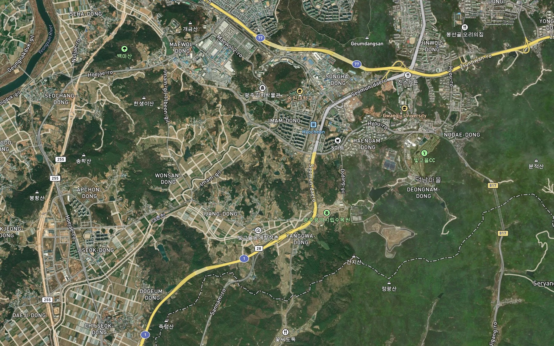 Satellite map of the Gwanggokje