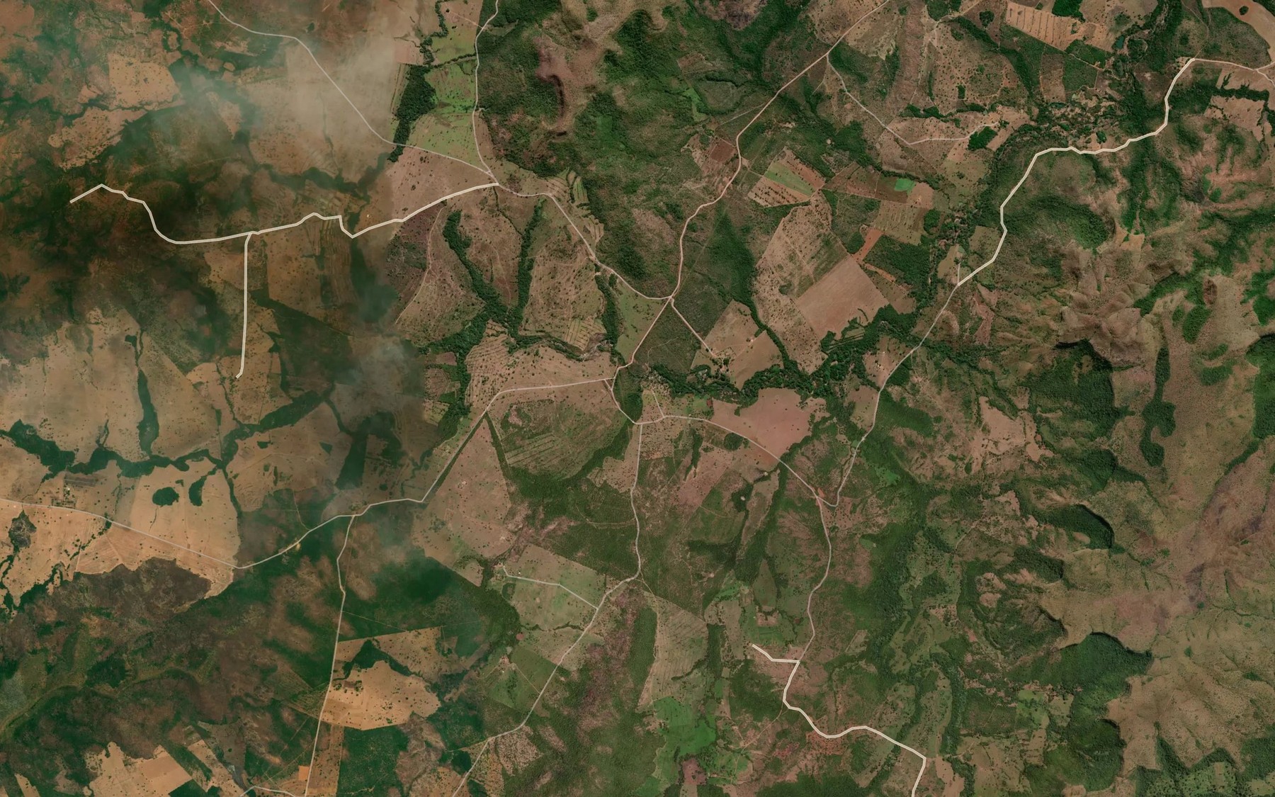 Satellite map of the Corrego Tiririca