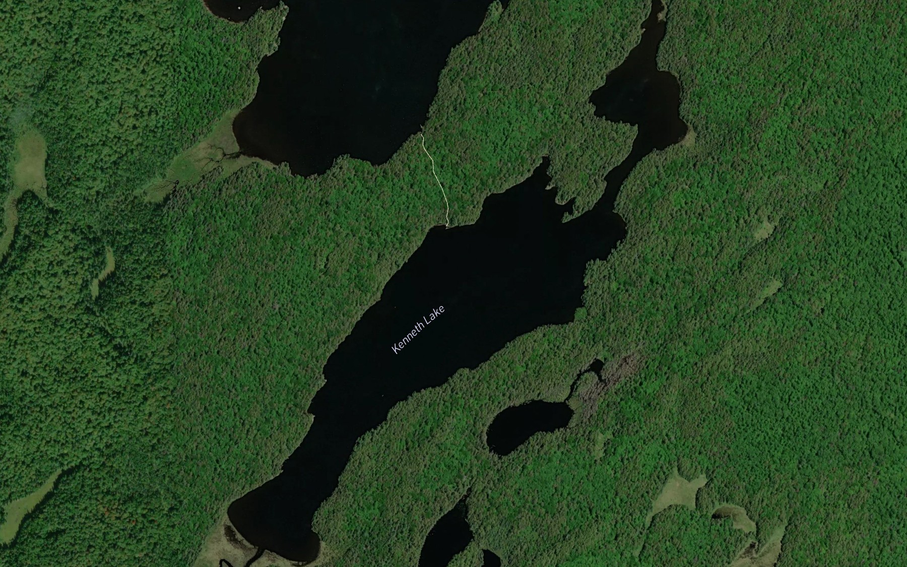 Satellite map of the Kenneth Lake