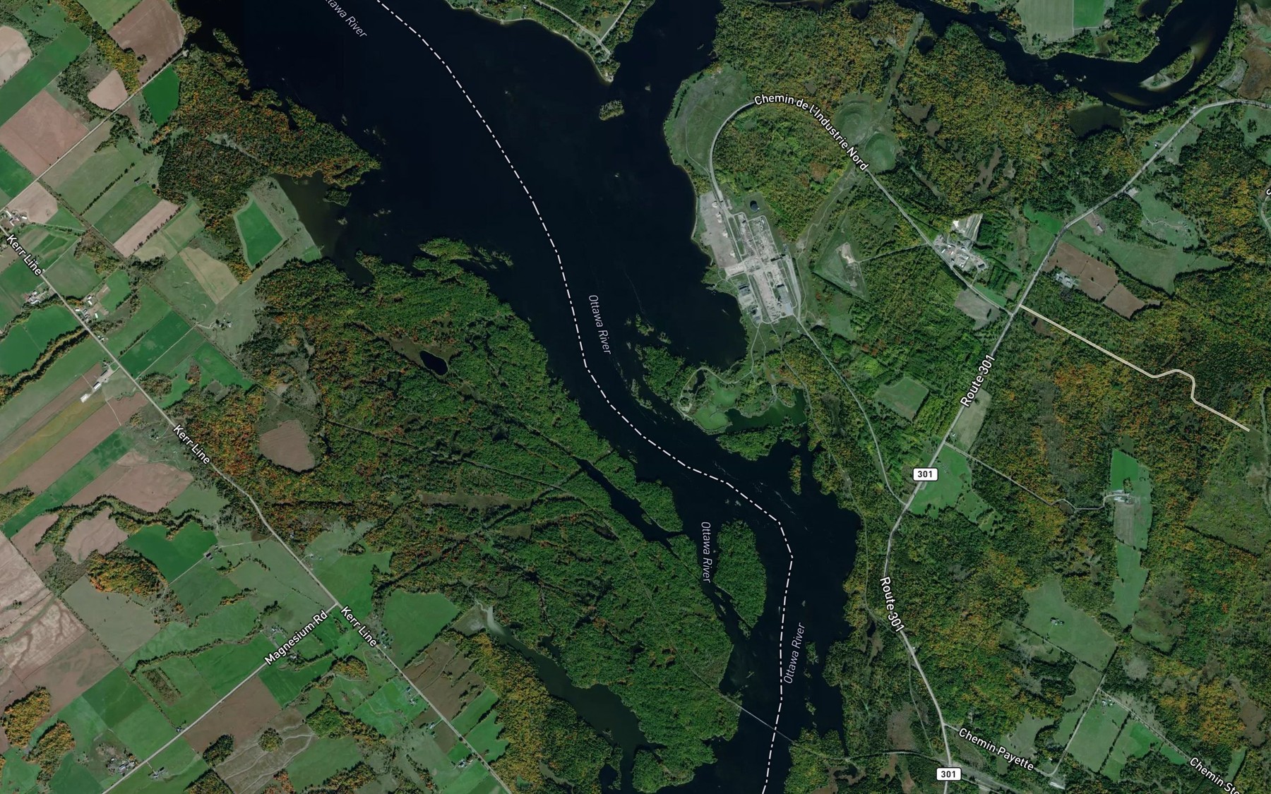 Satellite map of the Baie Miller