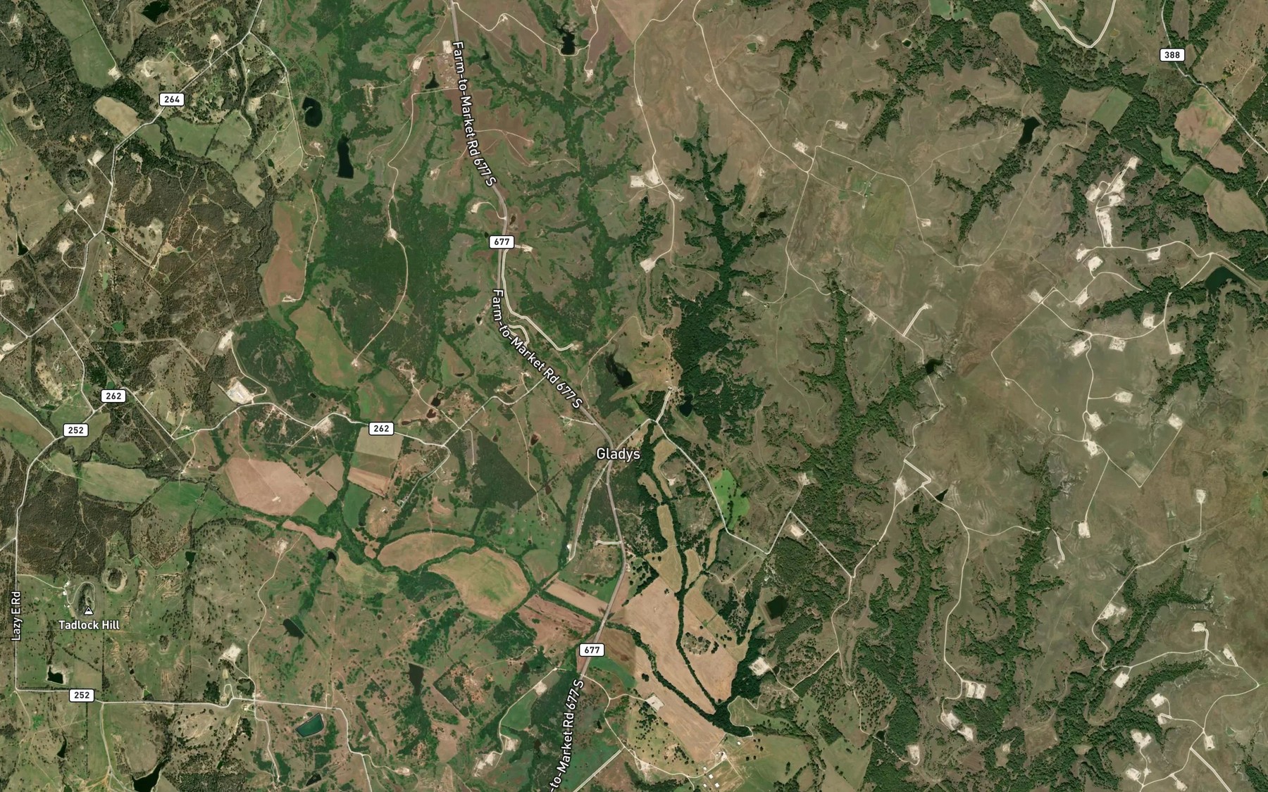 Satellite map of the Soil Conservation Service Site 12 Reservoir