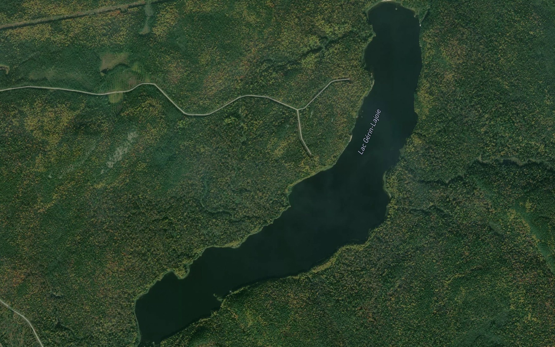 Satellite map of the Lac Gerin-Lajoie