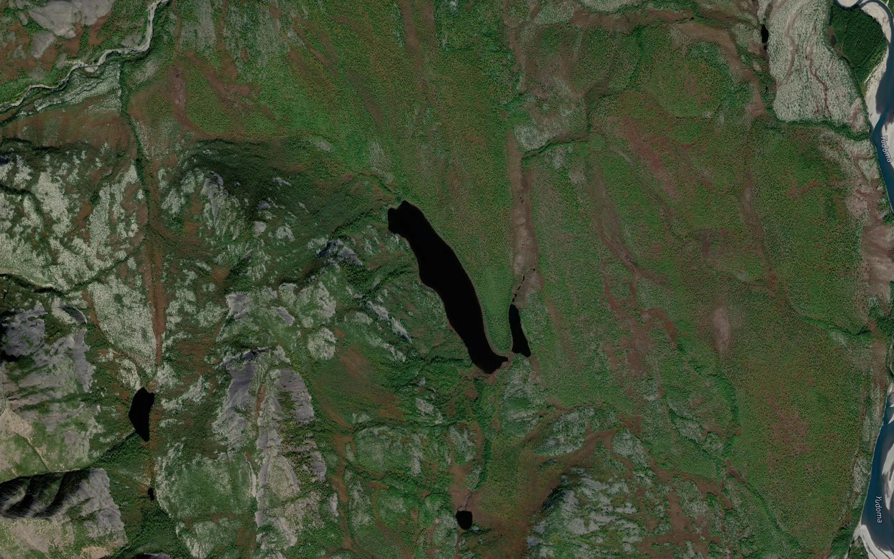 Satellite map of the Ozero Lery