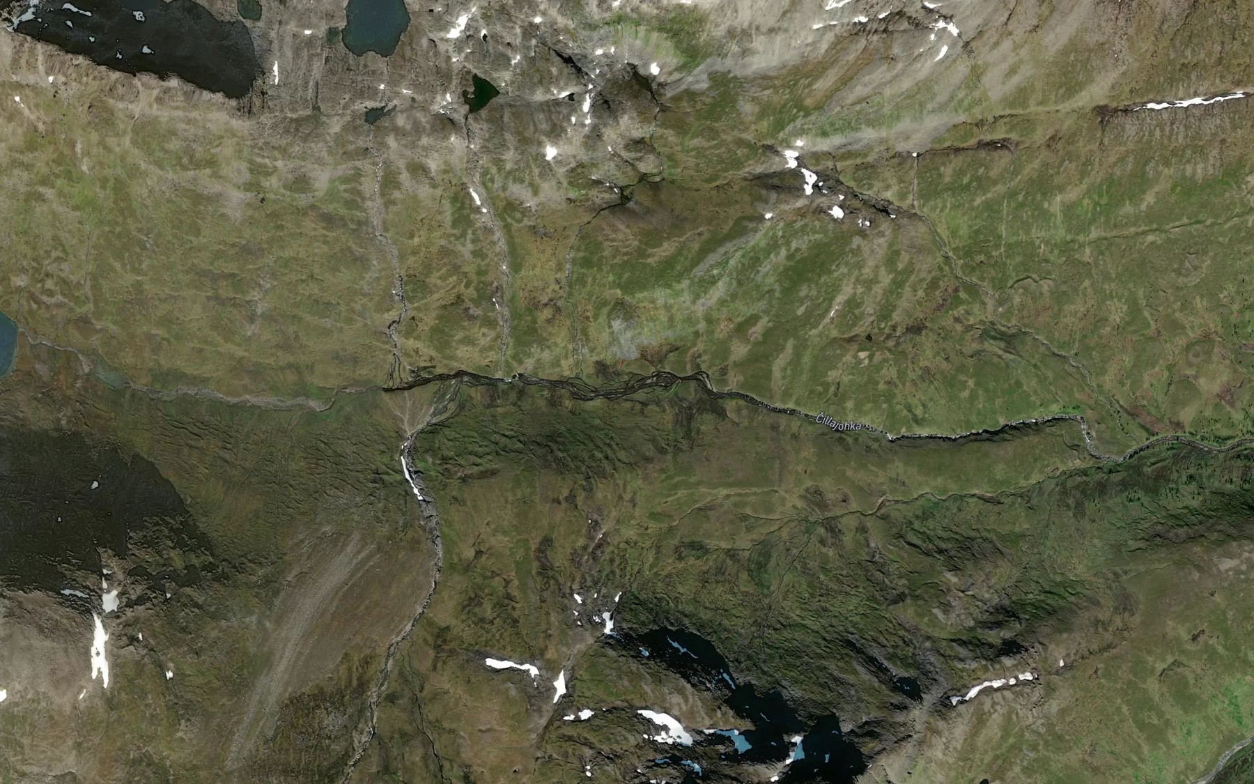 Satellite map of the Cillajohka
