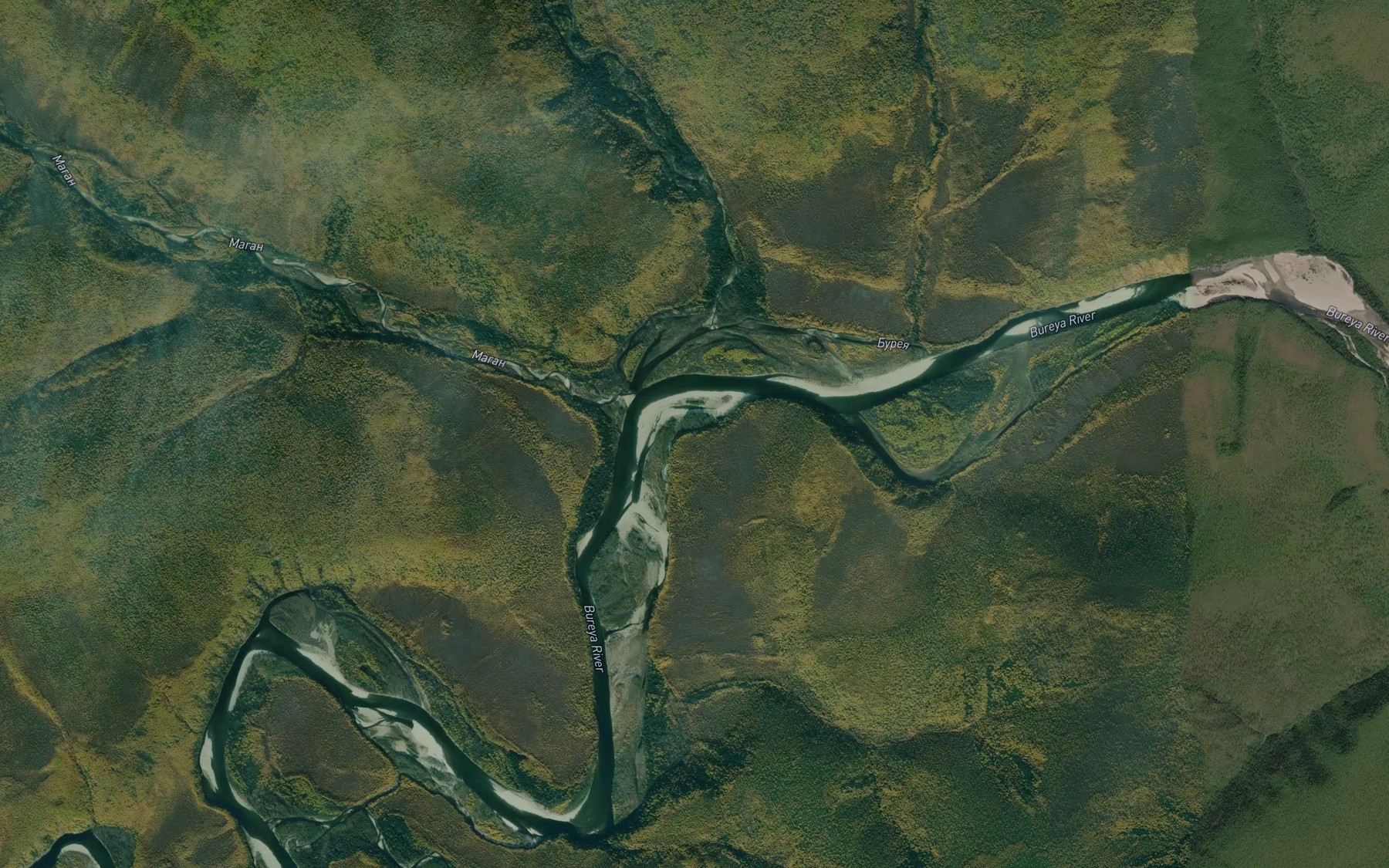 Satellite map of the Tas-Khandyvyt