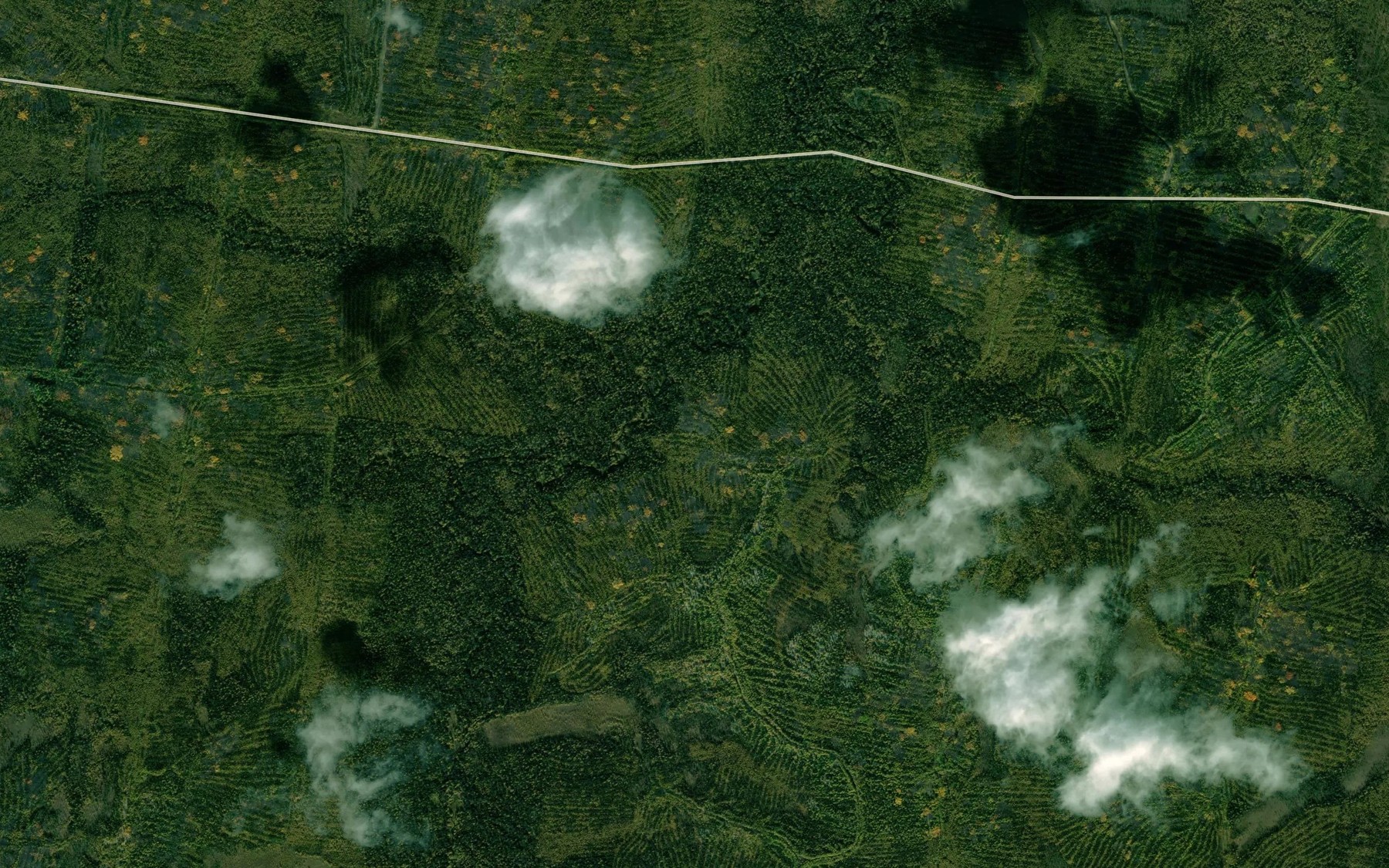 Satellite map of the Oshkael'