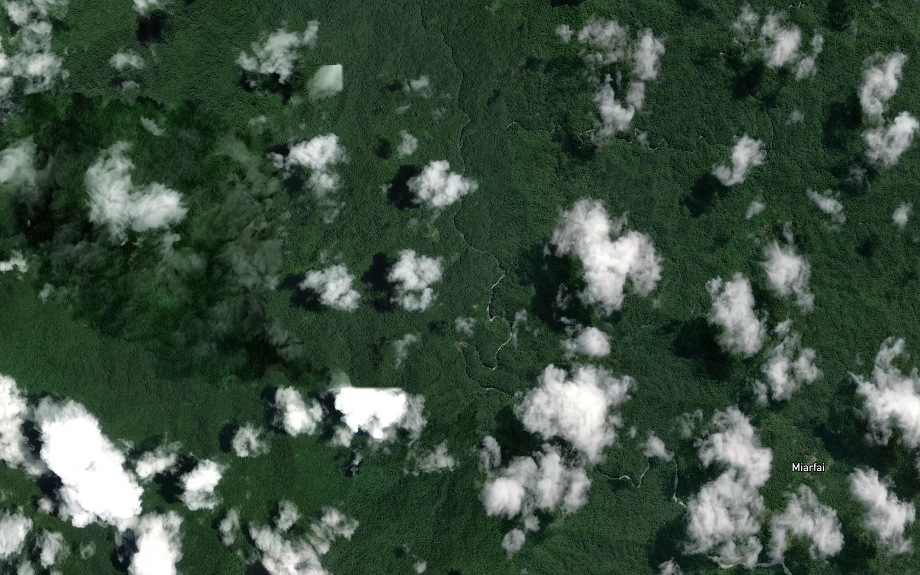 Satellite map of the Ivo'in Creek