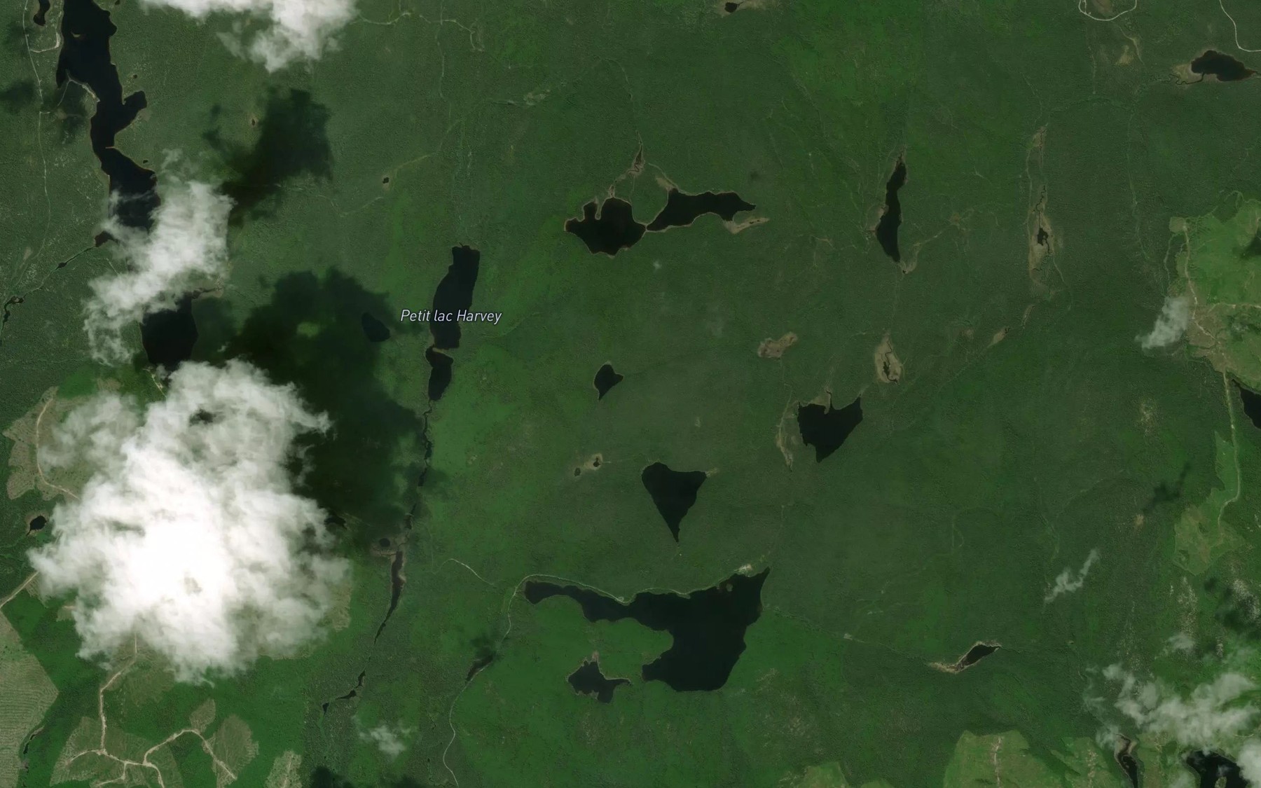 Satellite map of the Lac de la Cigale