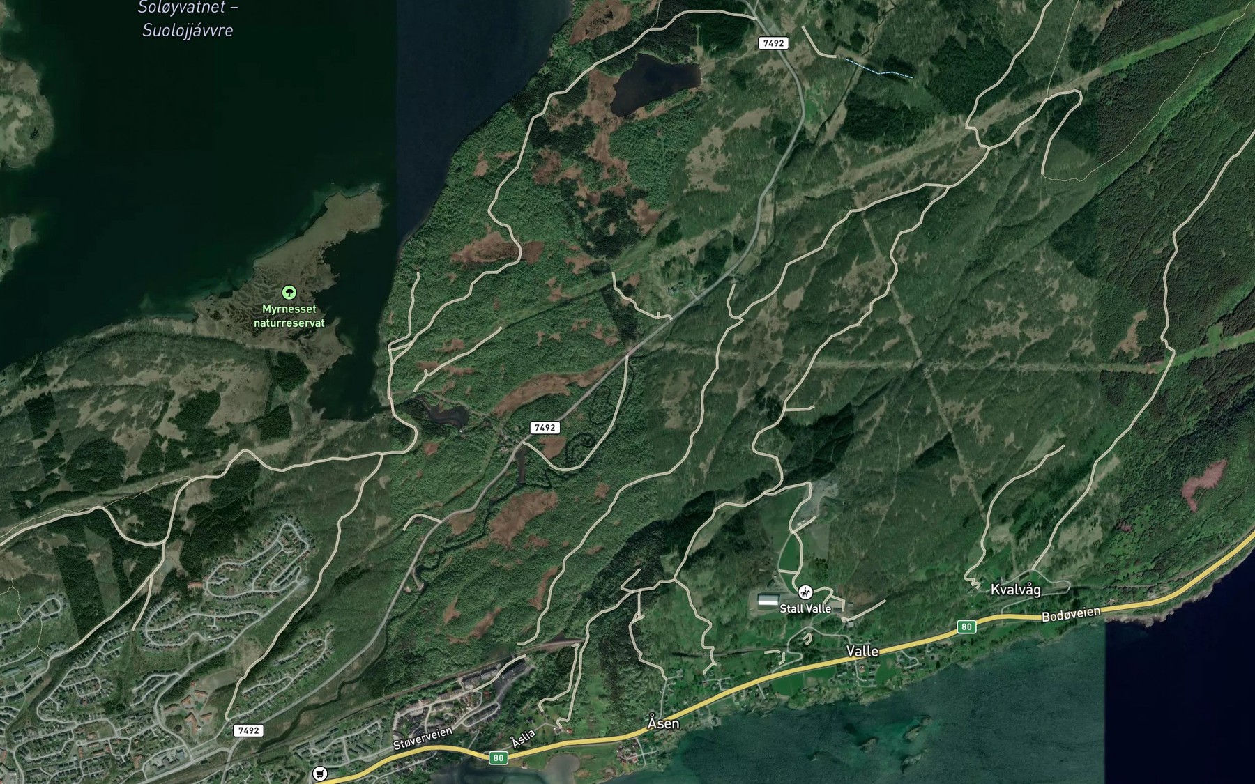 Satellite map of the Futelva