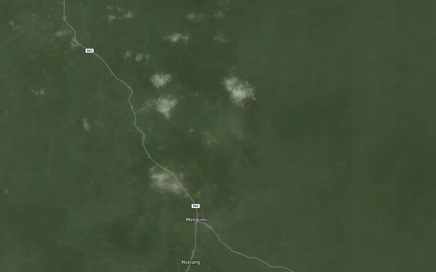 Satellite map of the Avoulou