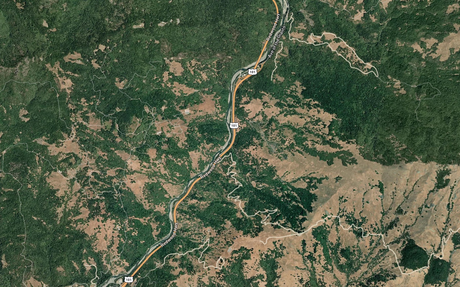 Satellite map of the Tuttle Creek