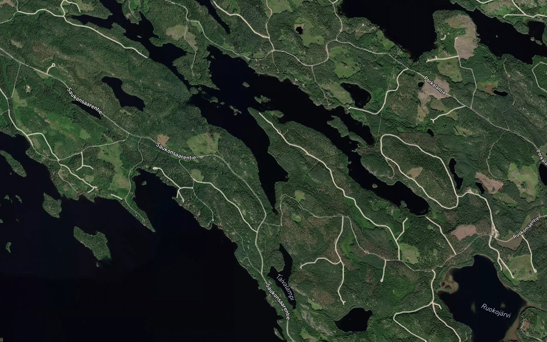 Satellite map of the Taivallahti