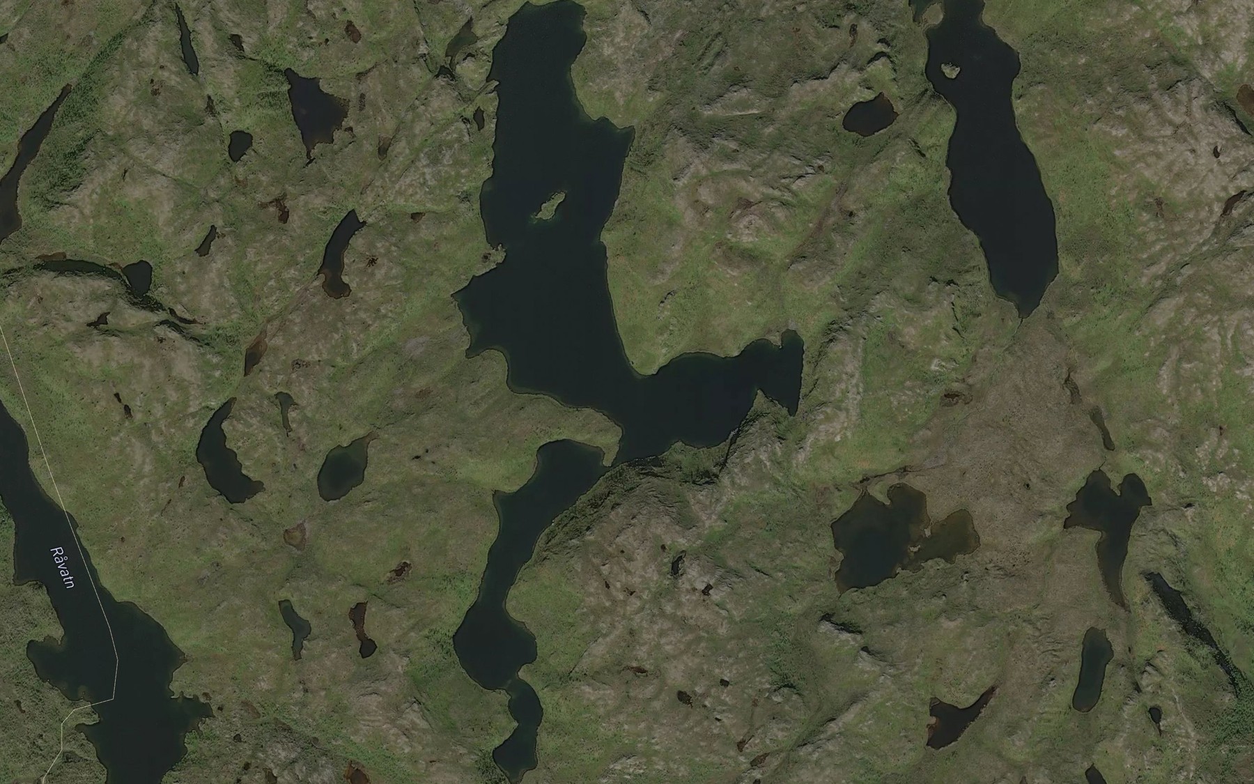 Satellite map of the Moalkegalsajavri
