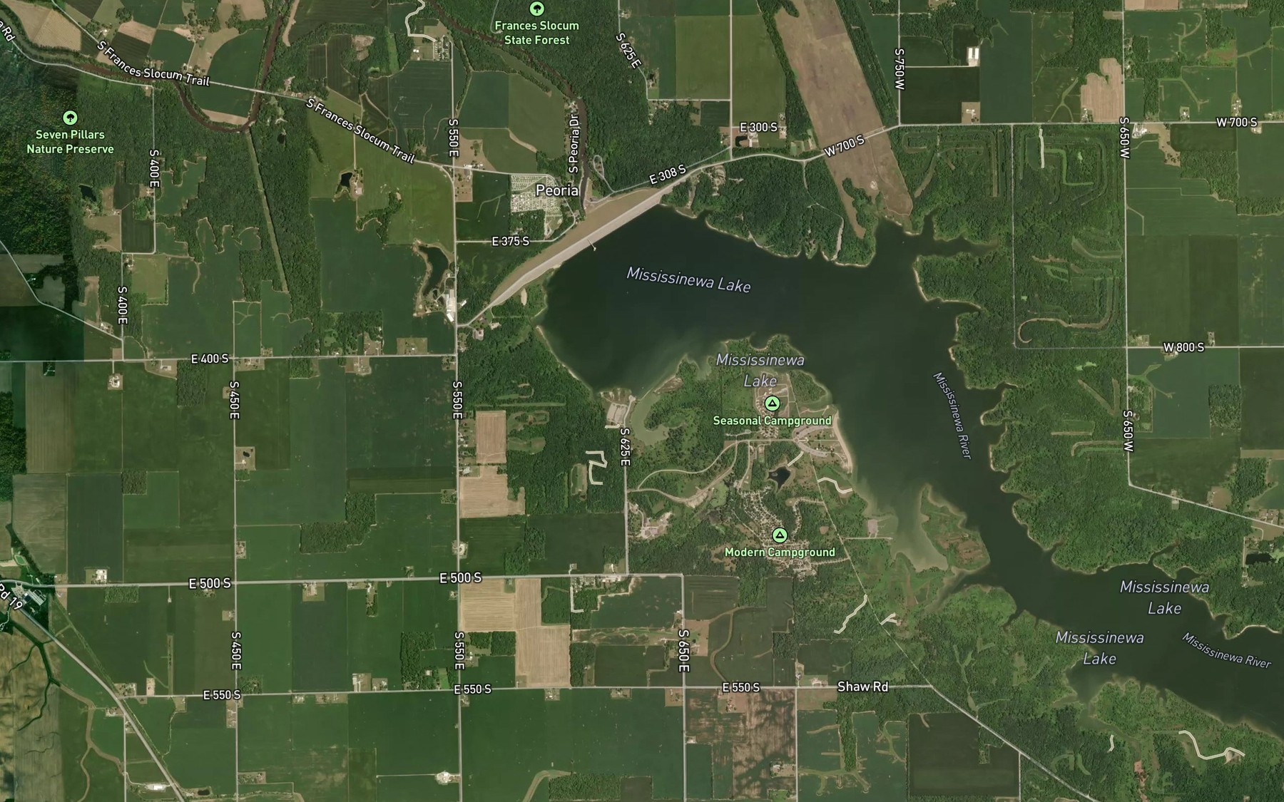 Satellite map of the Spot 1