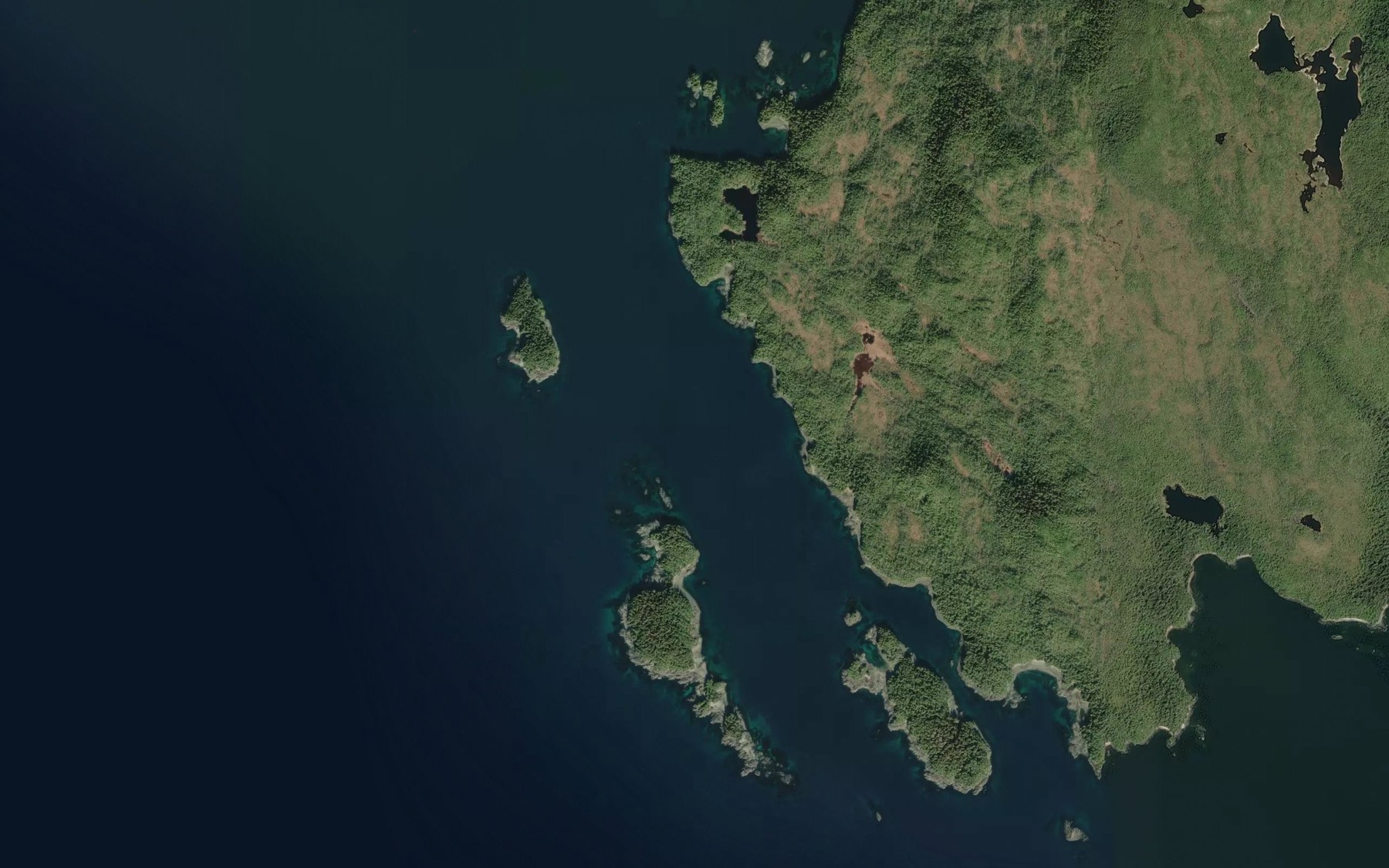 Satellite map of the Ship Island Passage