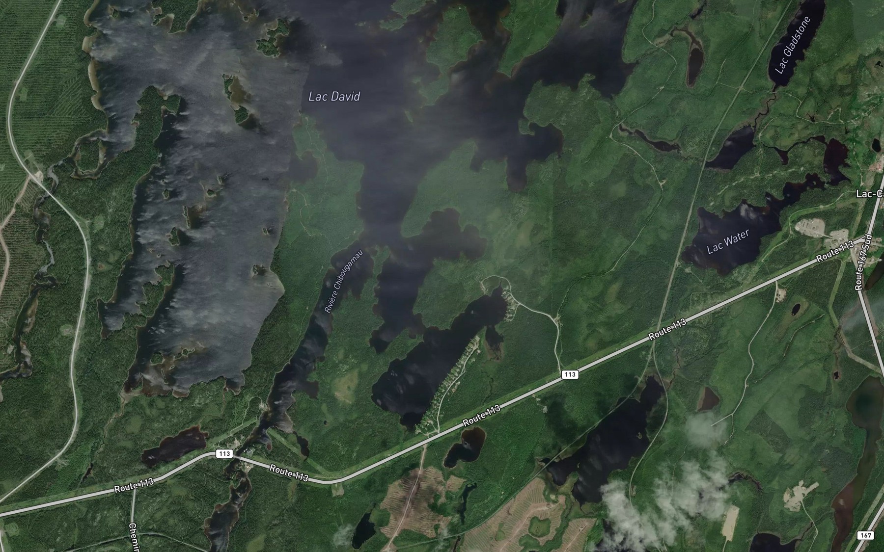 Satellite map of the Baie Demers