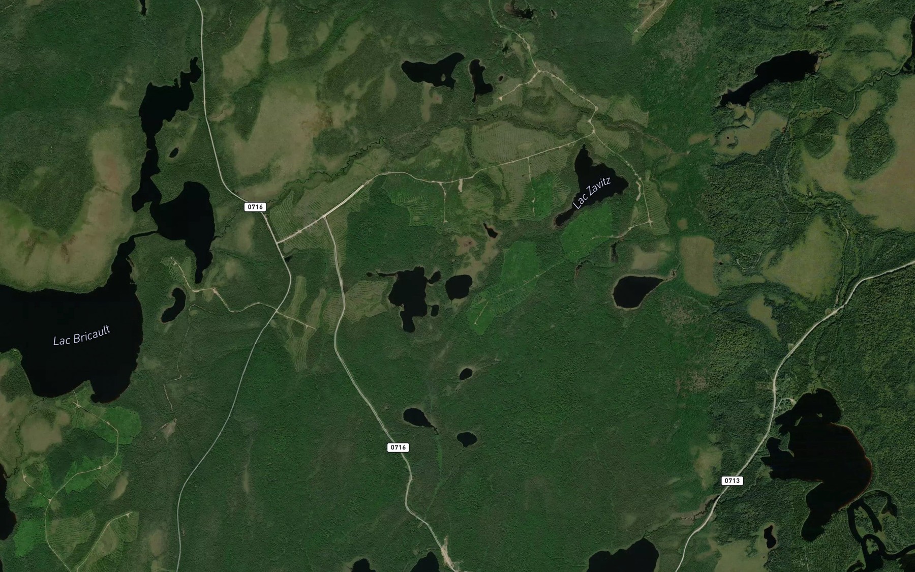 Satellite map of the Lac du Regolute