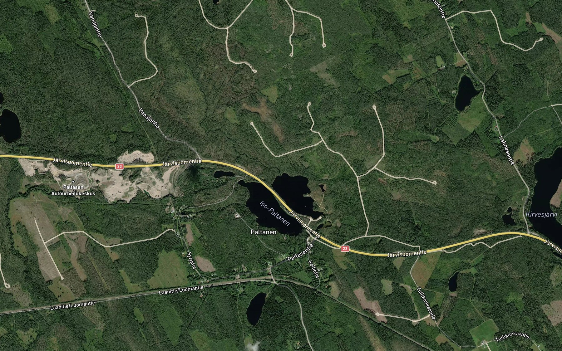Satellite map of the Lahnajoki