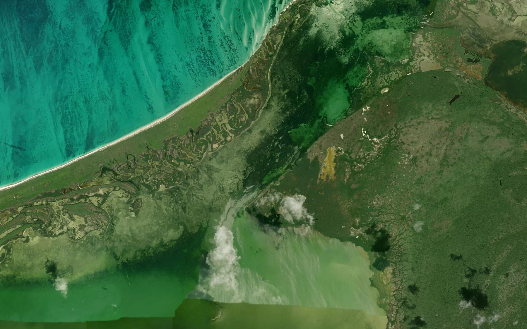Satellite map of the Bajos de Chijaltun