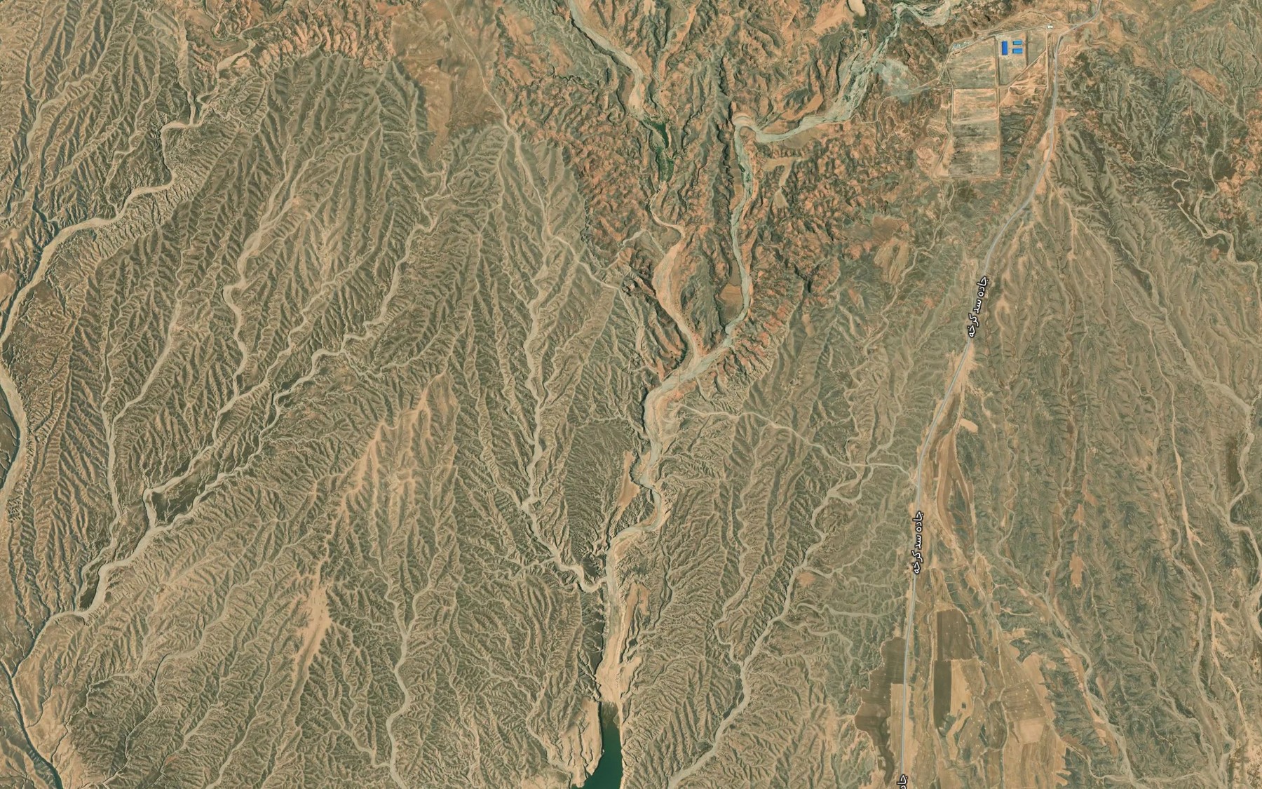 Satellite map of the Gelal-e Murt