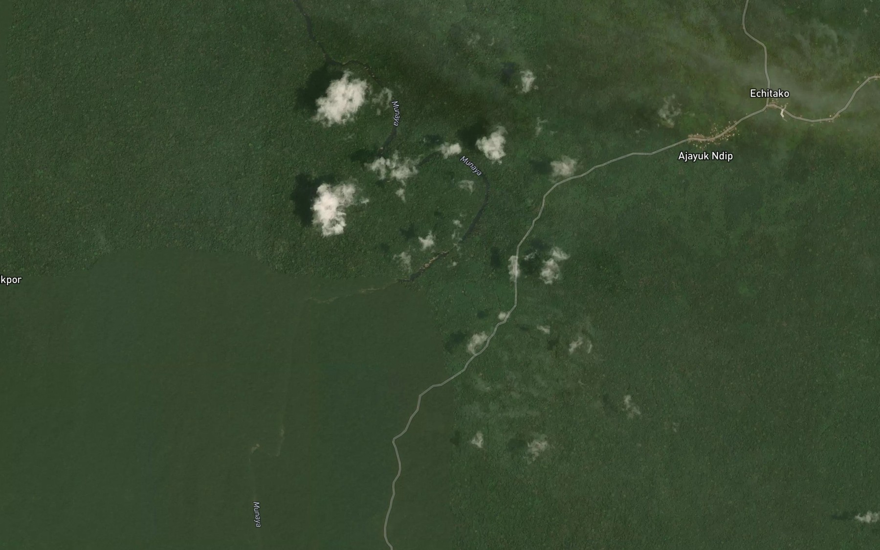 Satellite map of the Bagodo