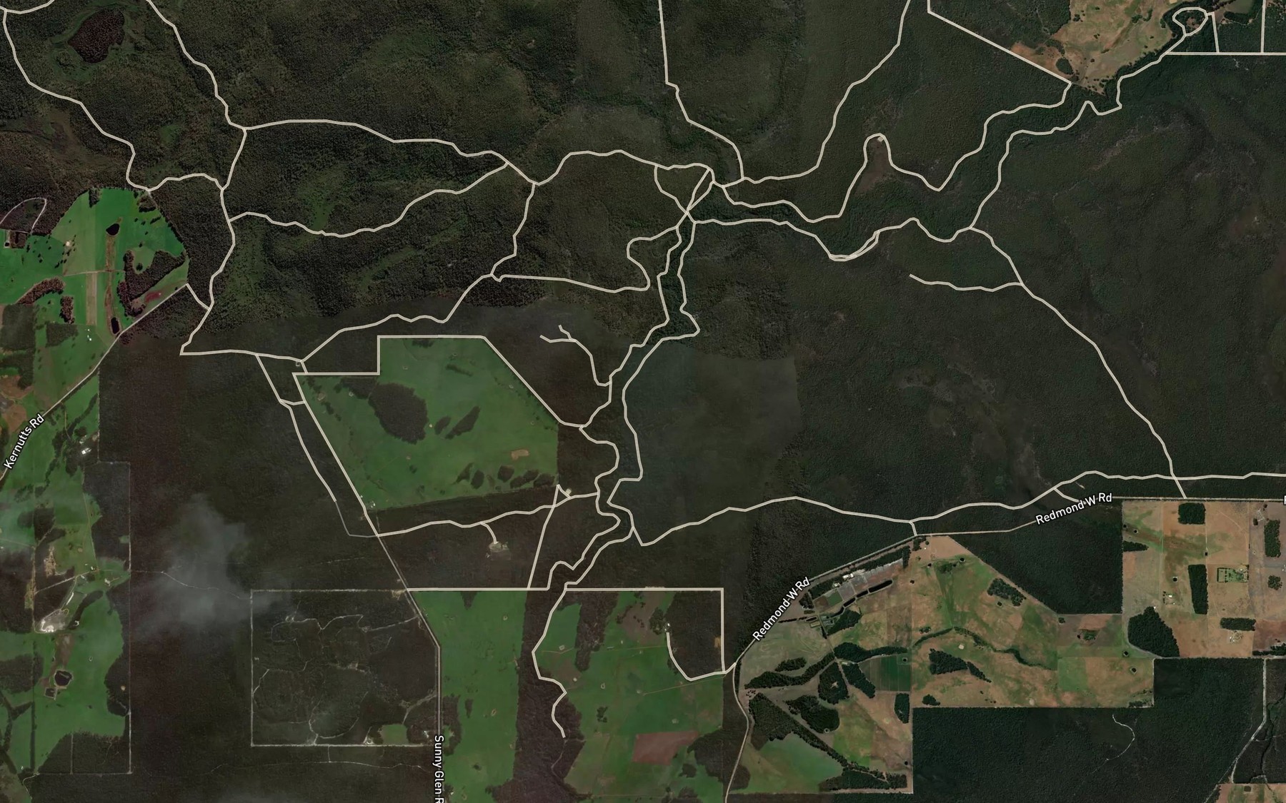 Satellite map of the Mitchell River
