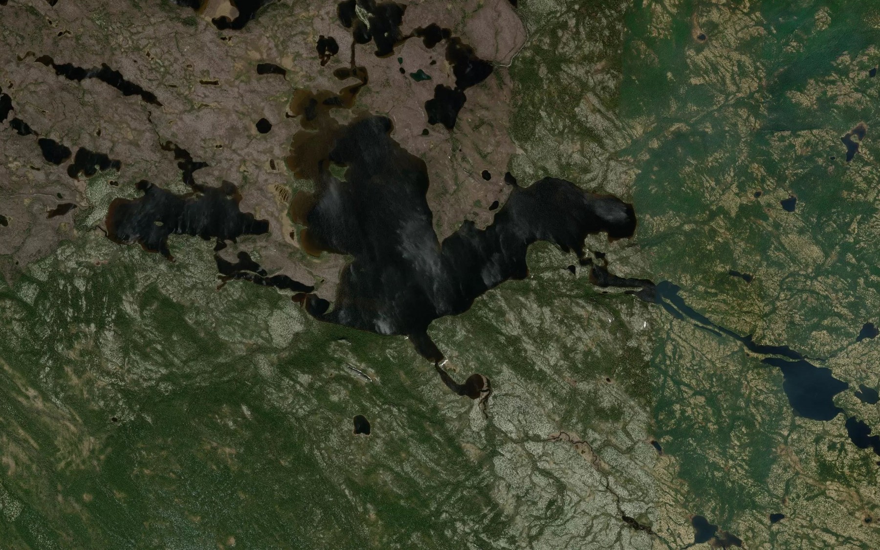 Satellite map of the Lac Rozee