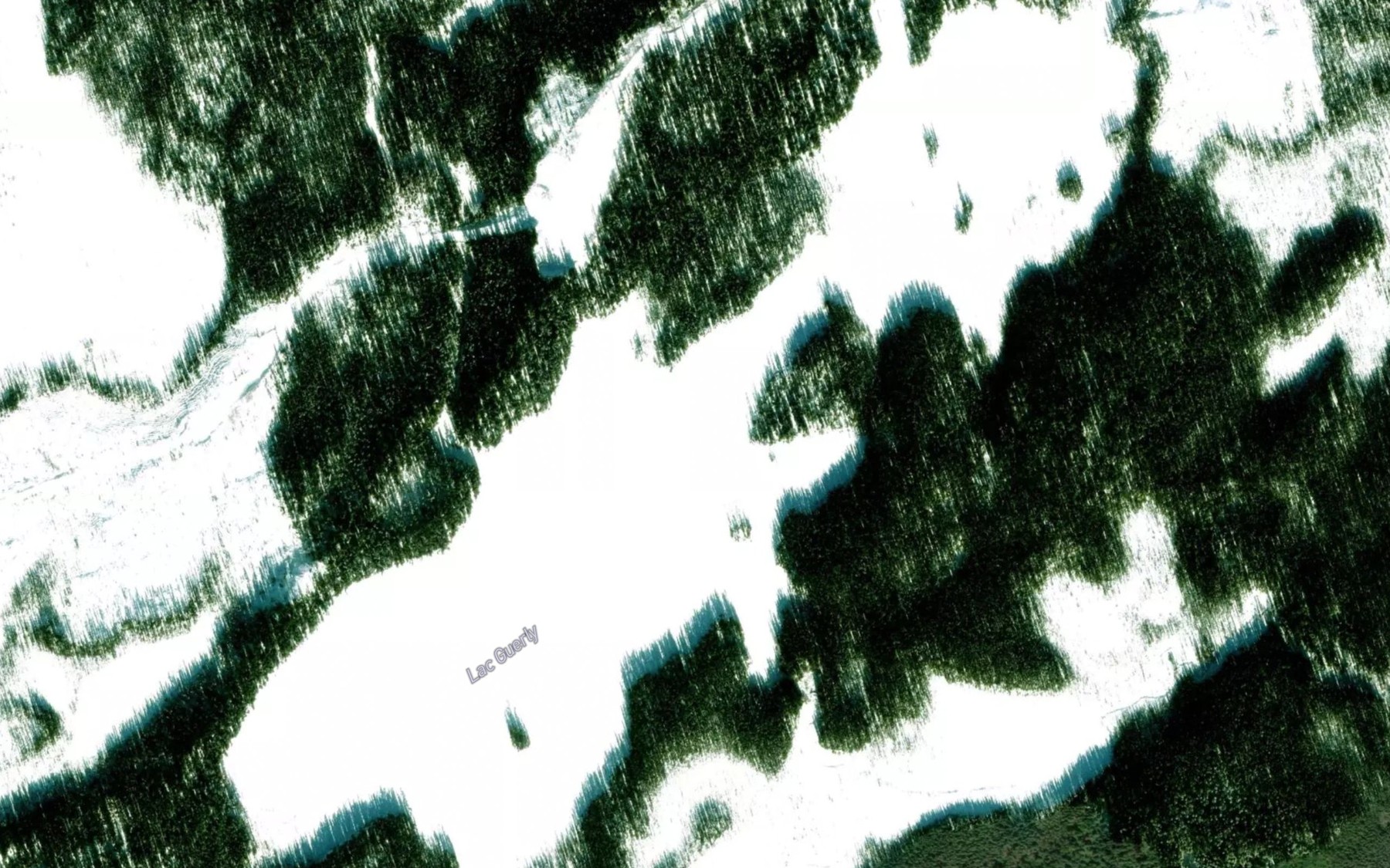 Satellite map of the Lac Guerly