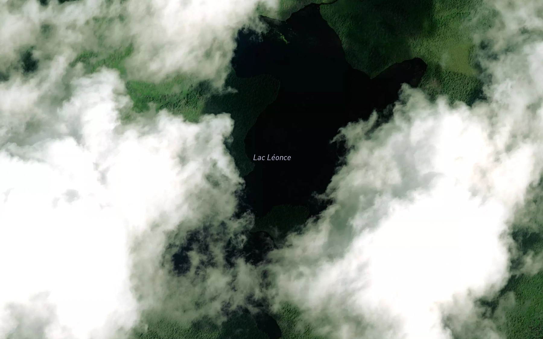 Satellite map of the Lac Leonce