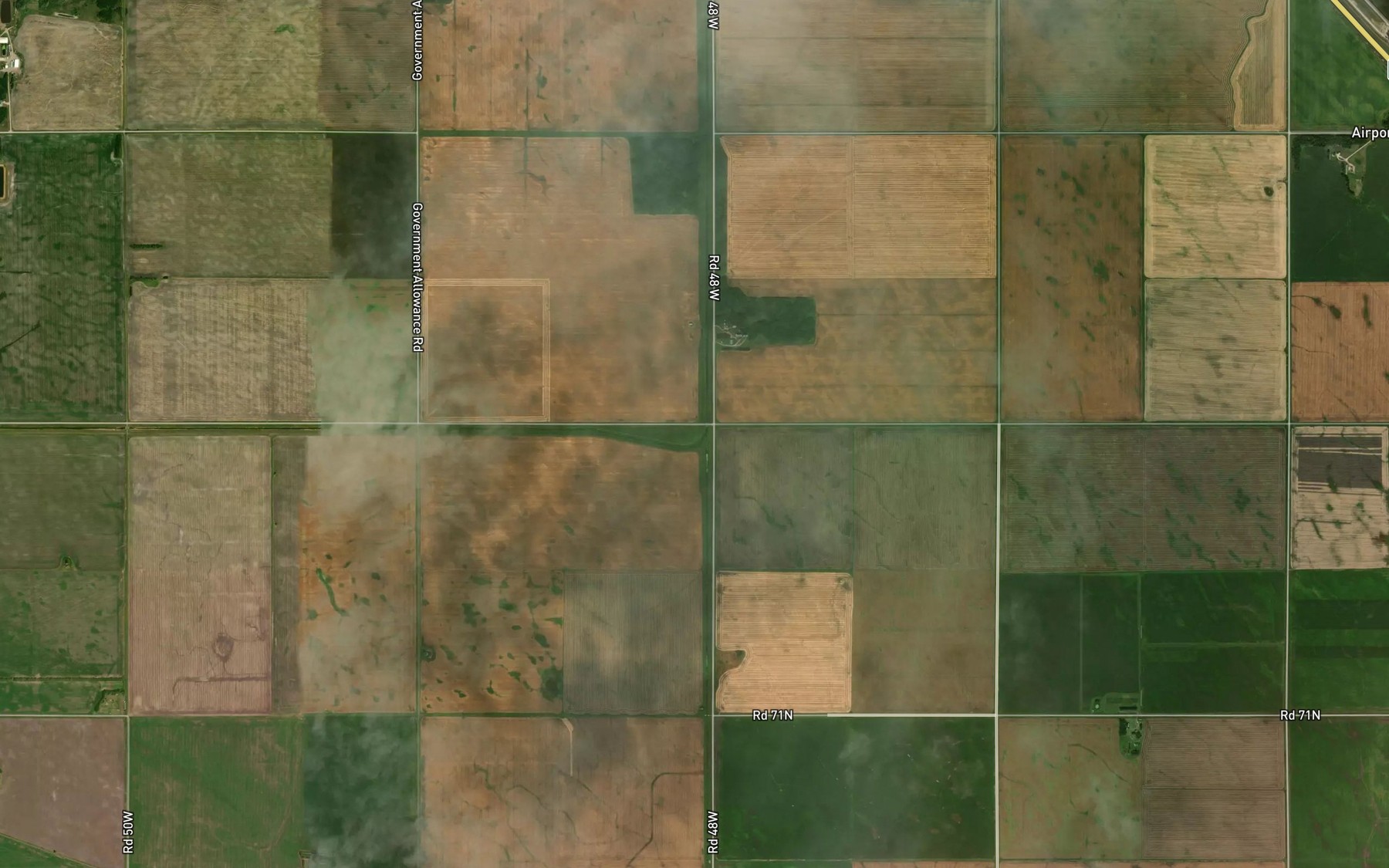 Satellite map of the Beaver Creek