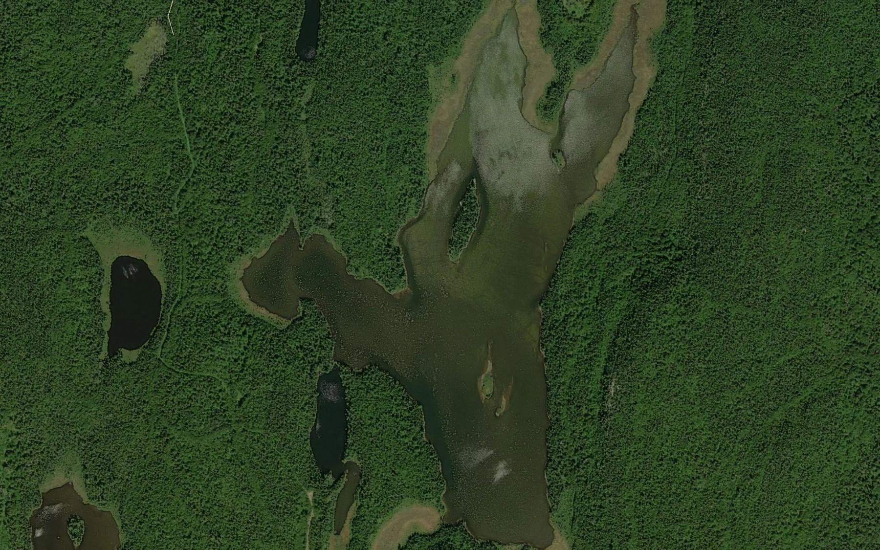 Satellite map of the Hincks Lake