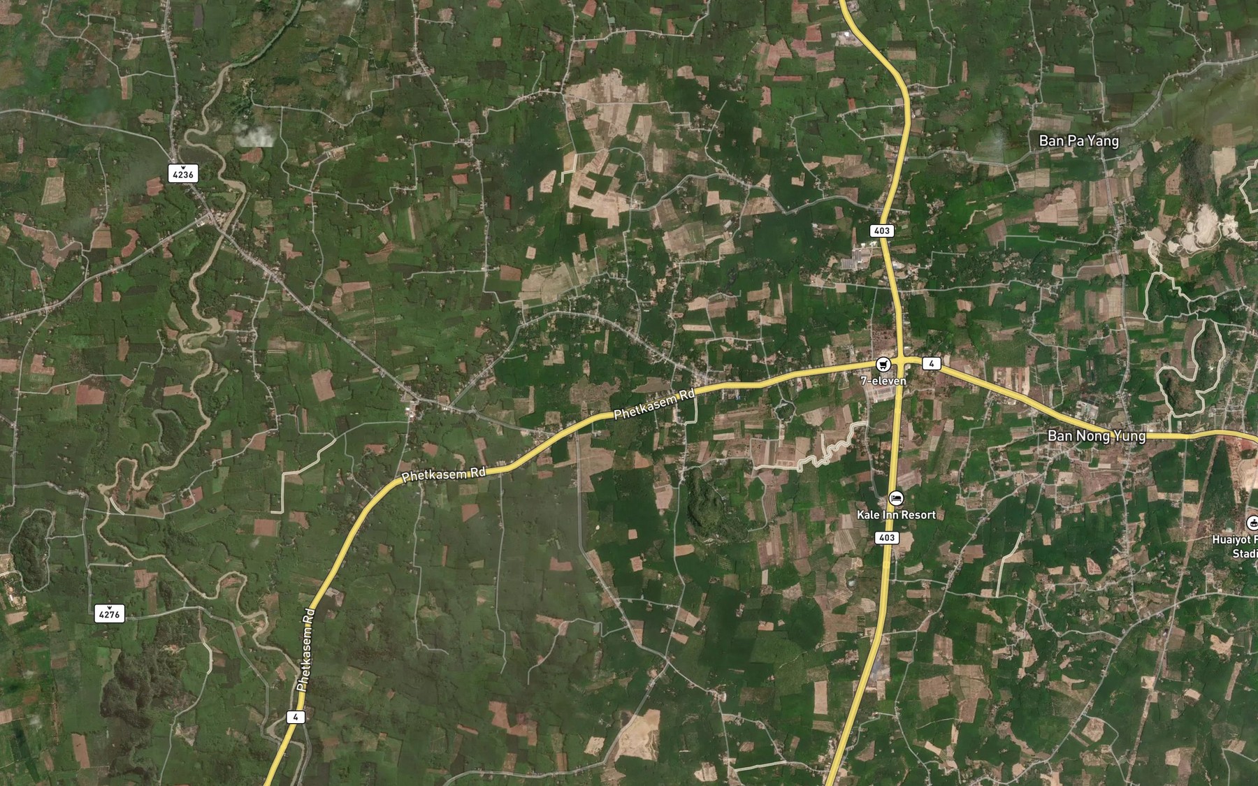 Satellite map of the Khlong Hin Thaen