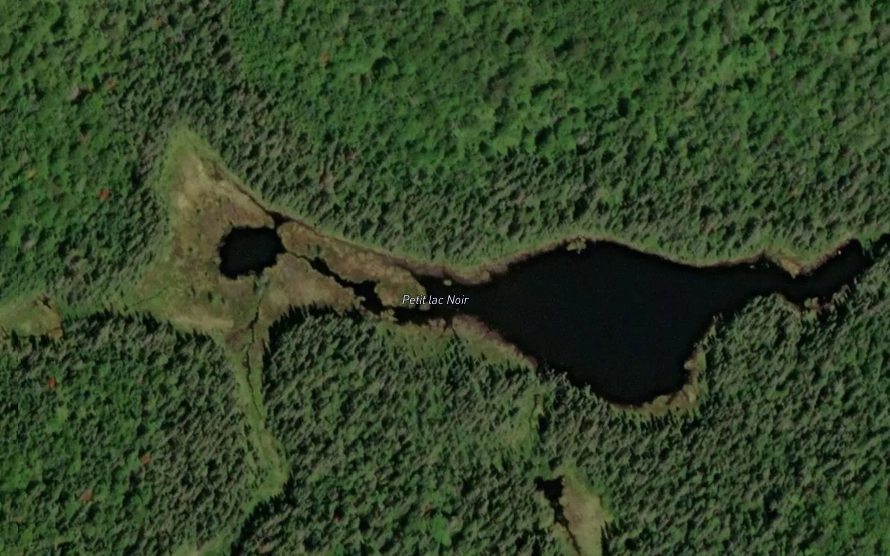Satellite map of the Petit lac Noir