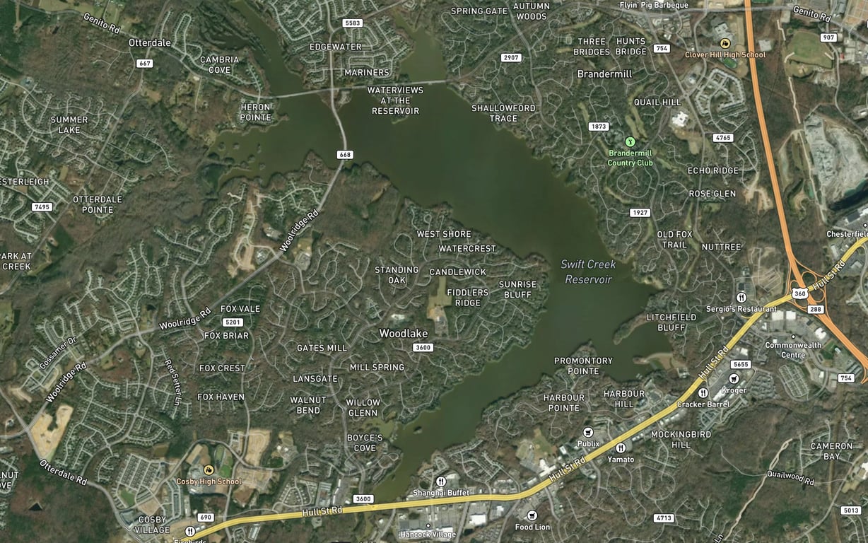 Swift Creek Reservoir Fishing near Brandermill, VA | Fishbox