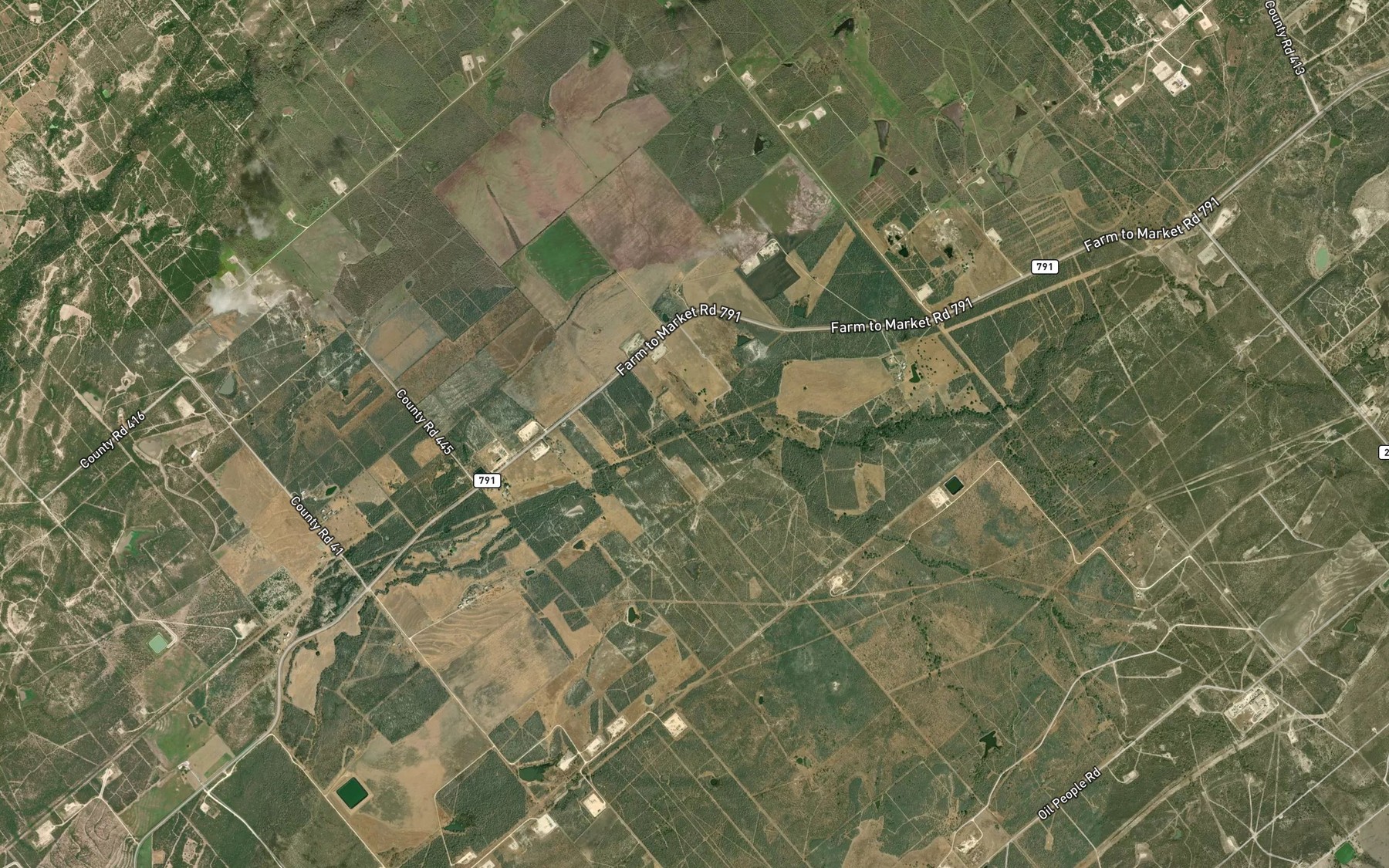 Satellite map of the Water Creek