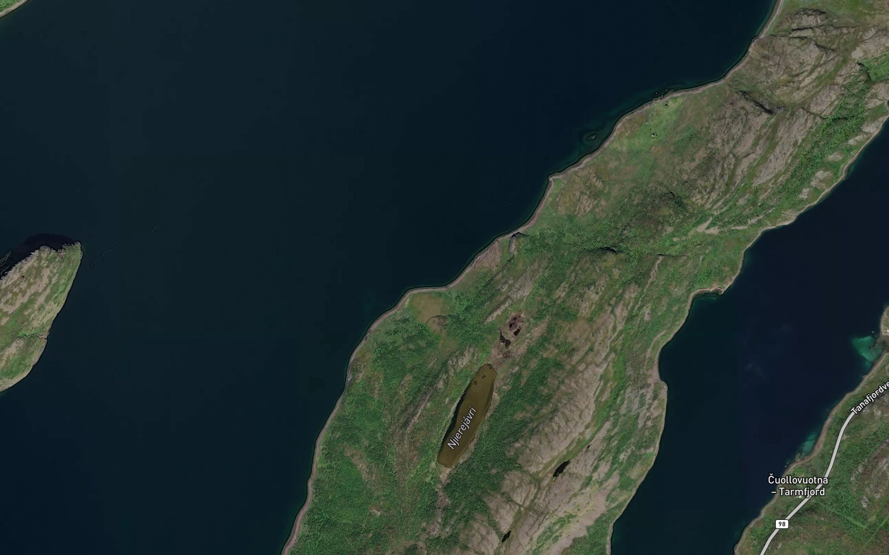 Satellite map of the Njierenjargohppi