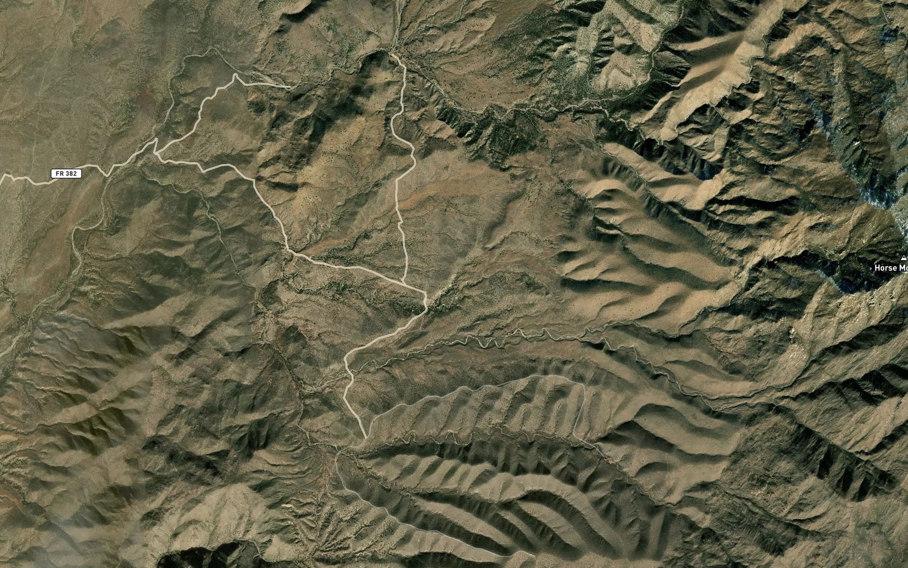 Satellite map of the Indian Springs