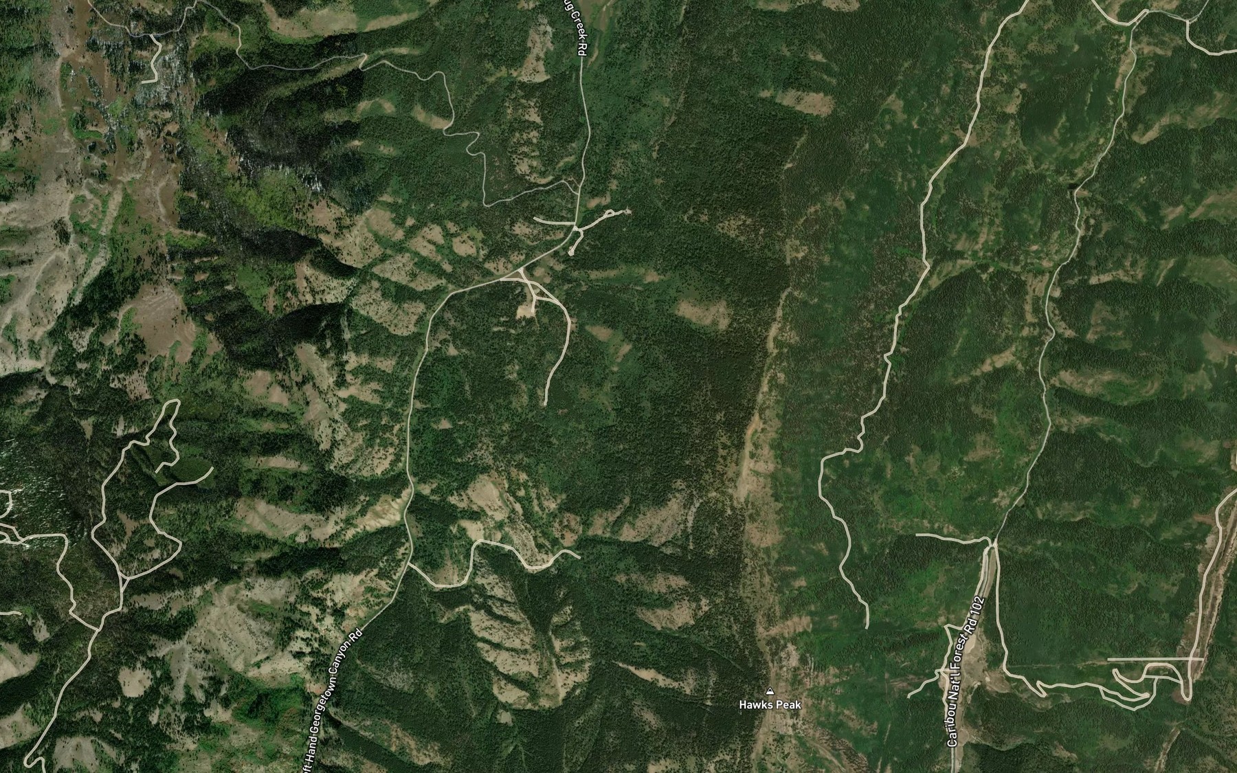 Satellite map of the Thompson Spring