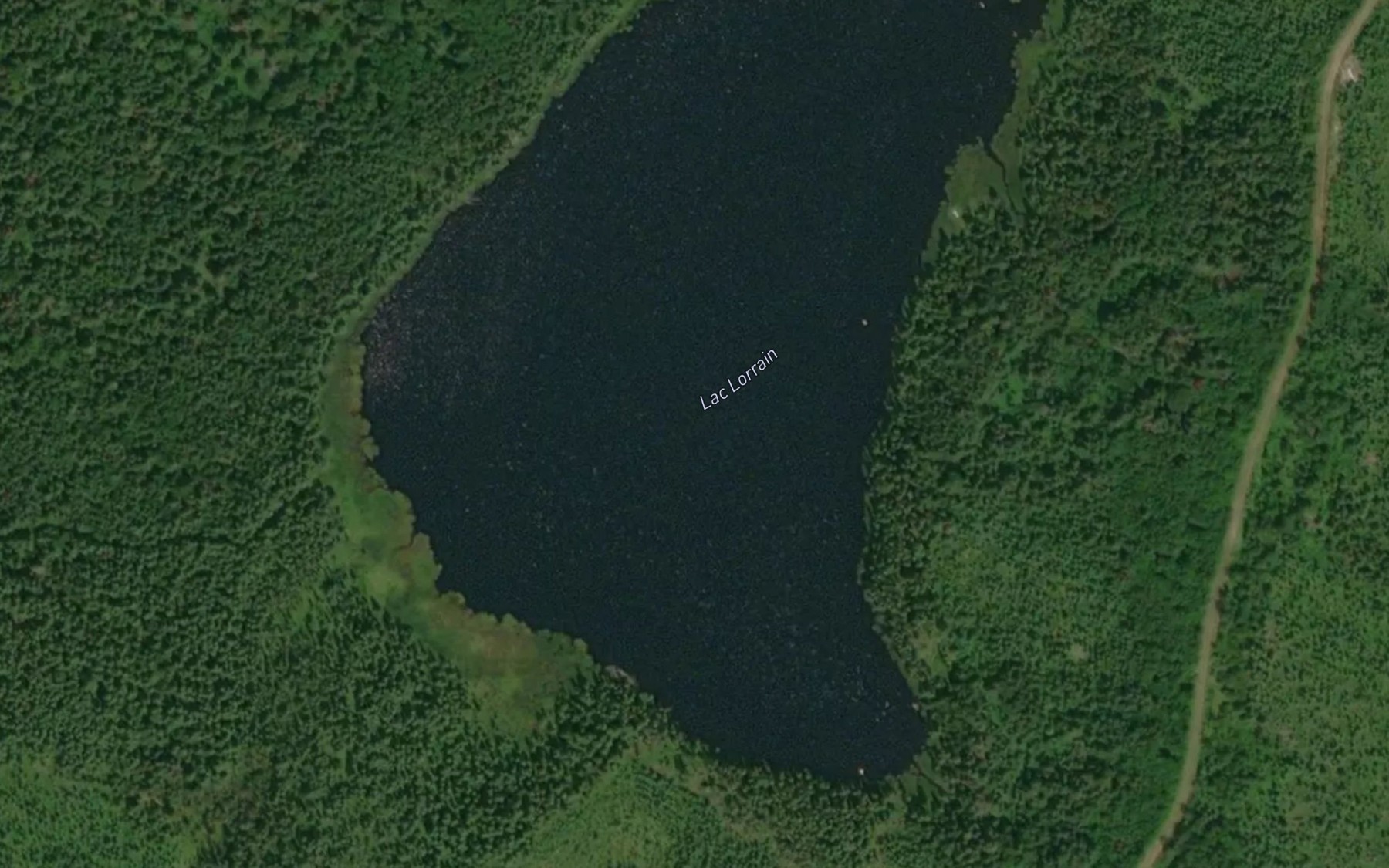 Satellite map of the Lac Lorrain