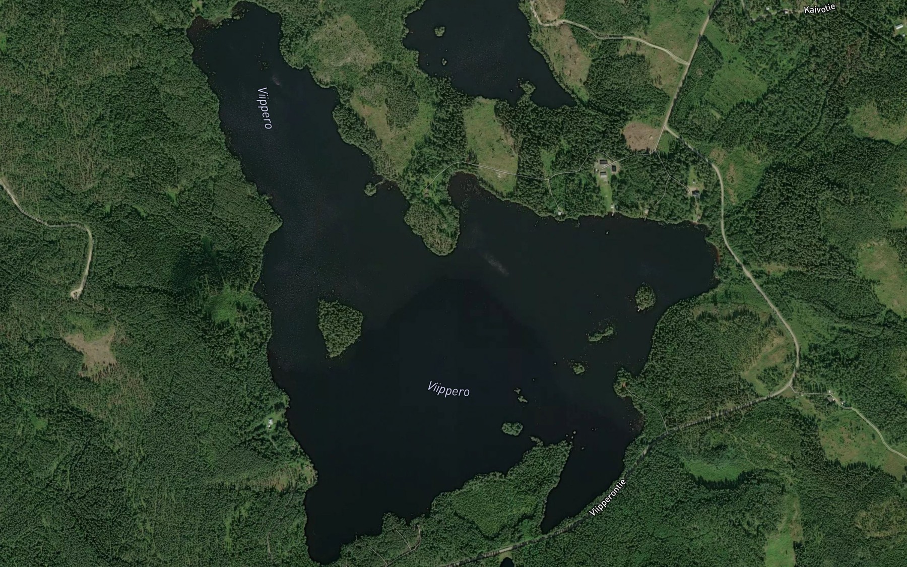 Satellite map of the Harvasenmaenlahti