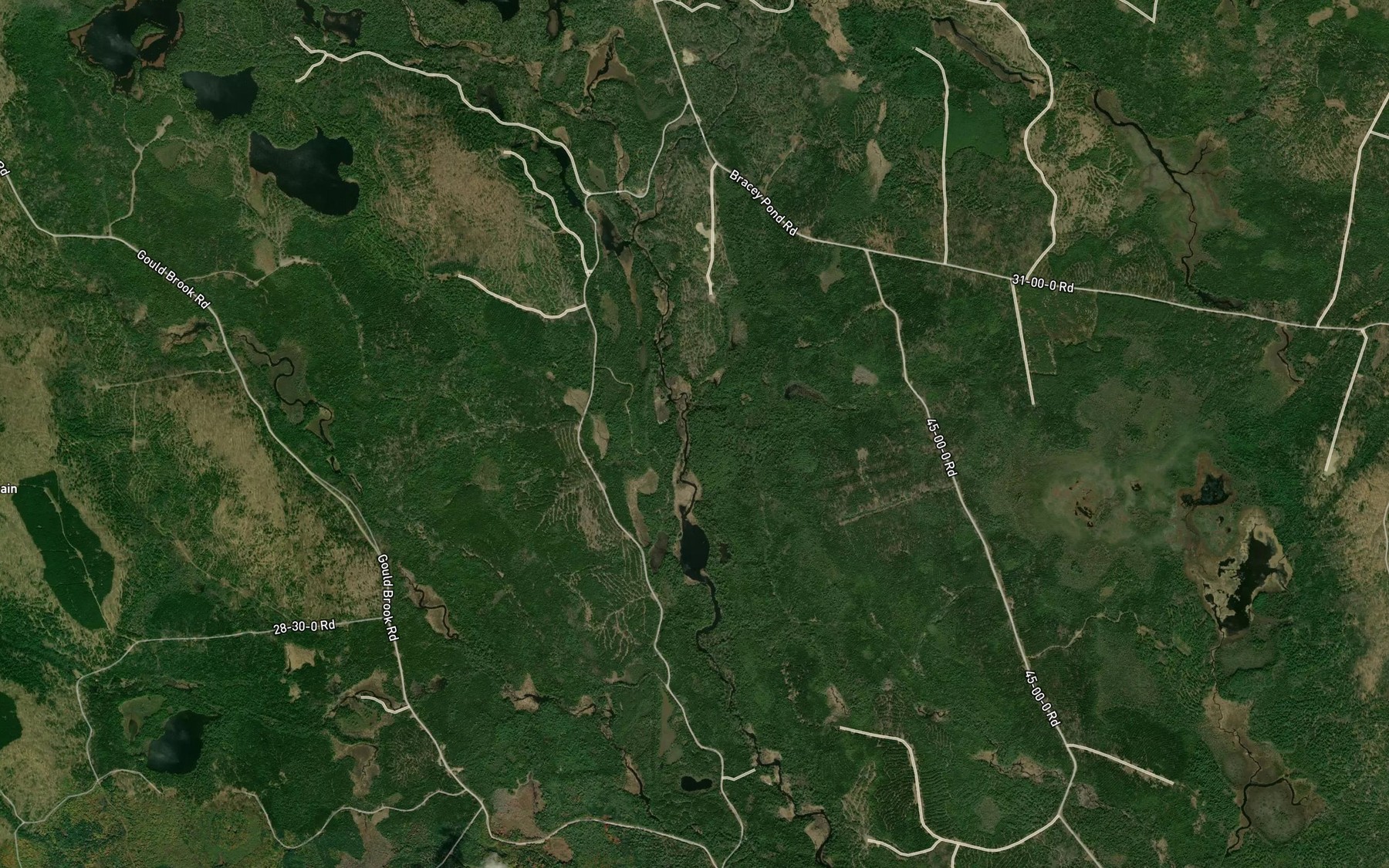 Satellite map of the Burnham Brook