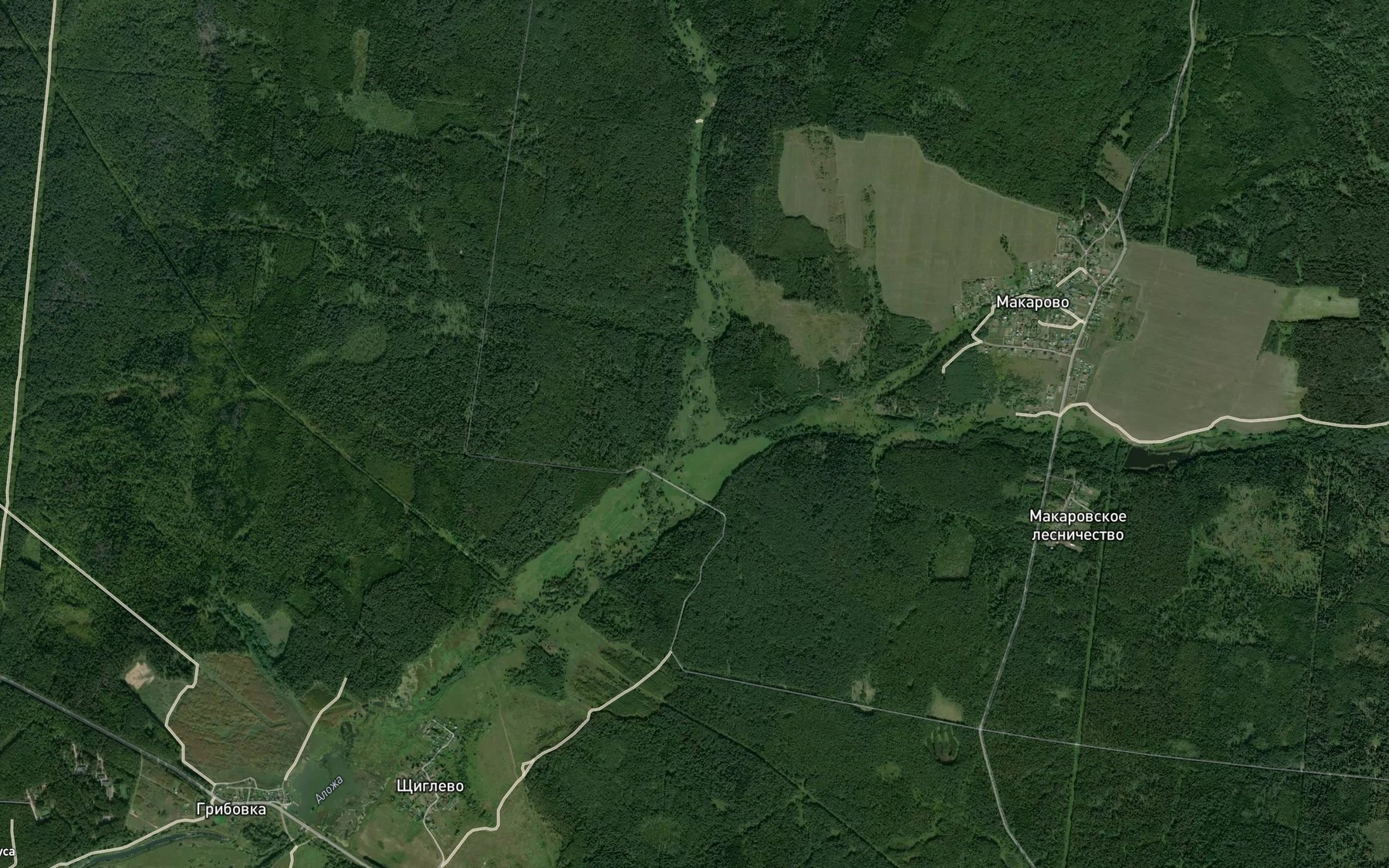 Satellite map of the Alozha